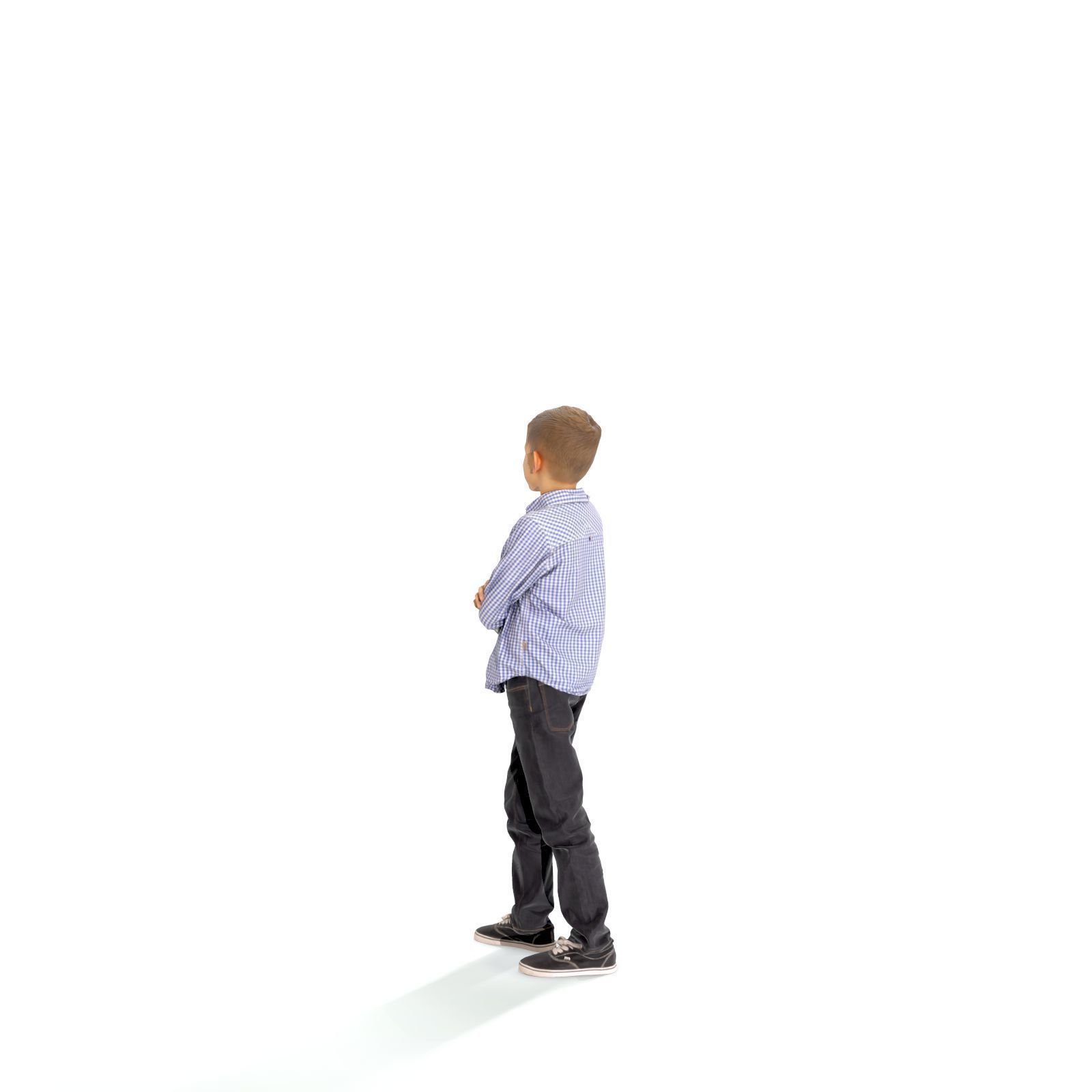  Standing Smiling Boy with a Shirt CBoy0301-HD2-O05P01-S 3D model_2
