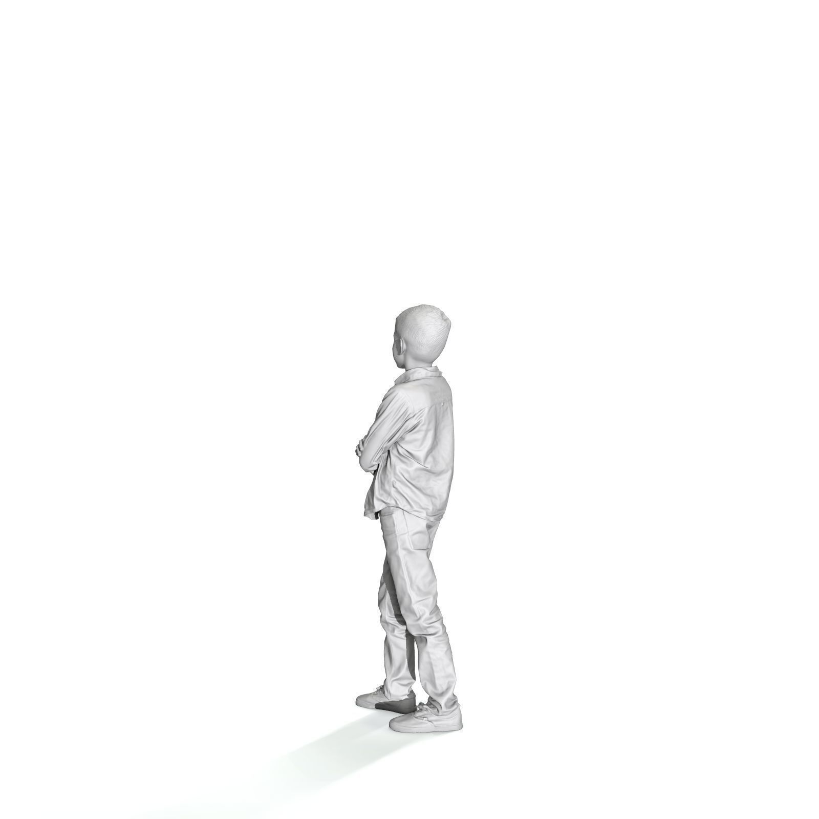  Standing Smiling Boy with a Shirt CBoy0301-HD2-O05P01-S 3D model_26