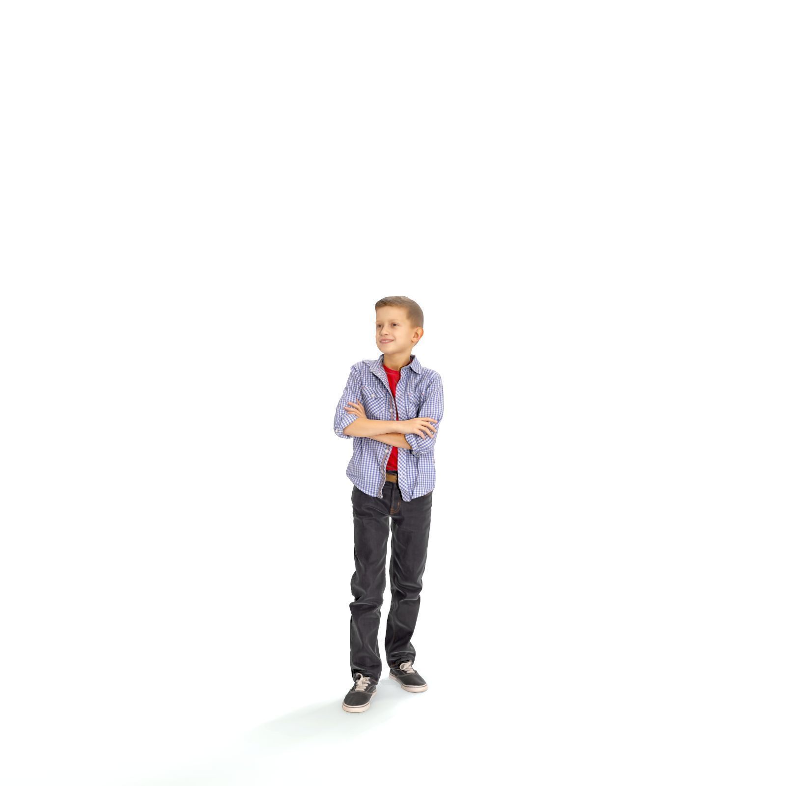  Standing Smiling Boy with a Shirt CBoy0301-HD2-O05P01-S 3D model_21
