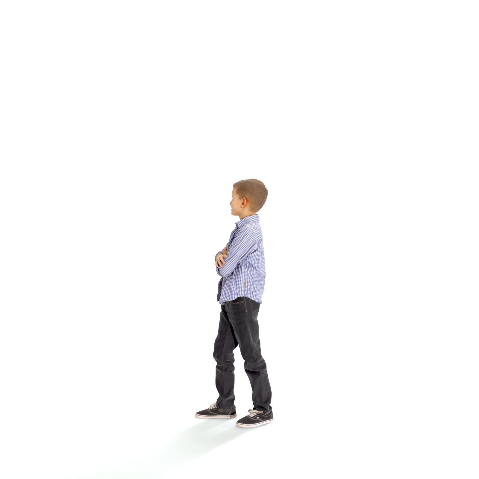  Standing Smiling Boy with a Shirt CBoy0301-HD2-O05P01-S 3D model_10