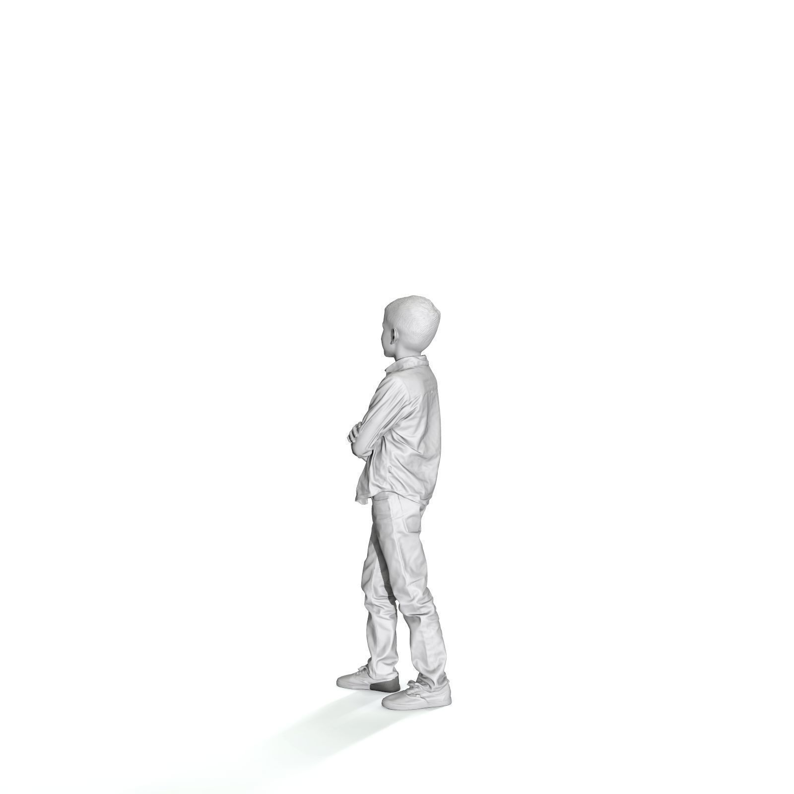  Standing Smiling Boy with a Shirt CBoy0301-HD2-O05P01-S 3D model_30