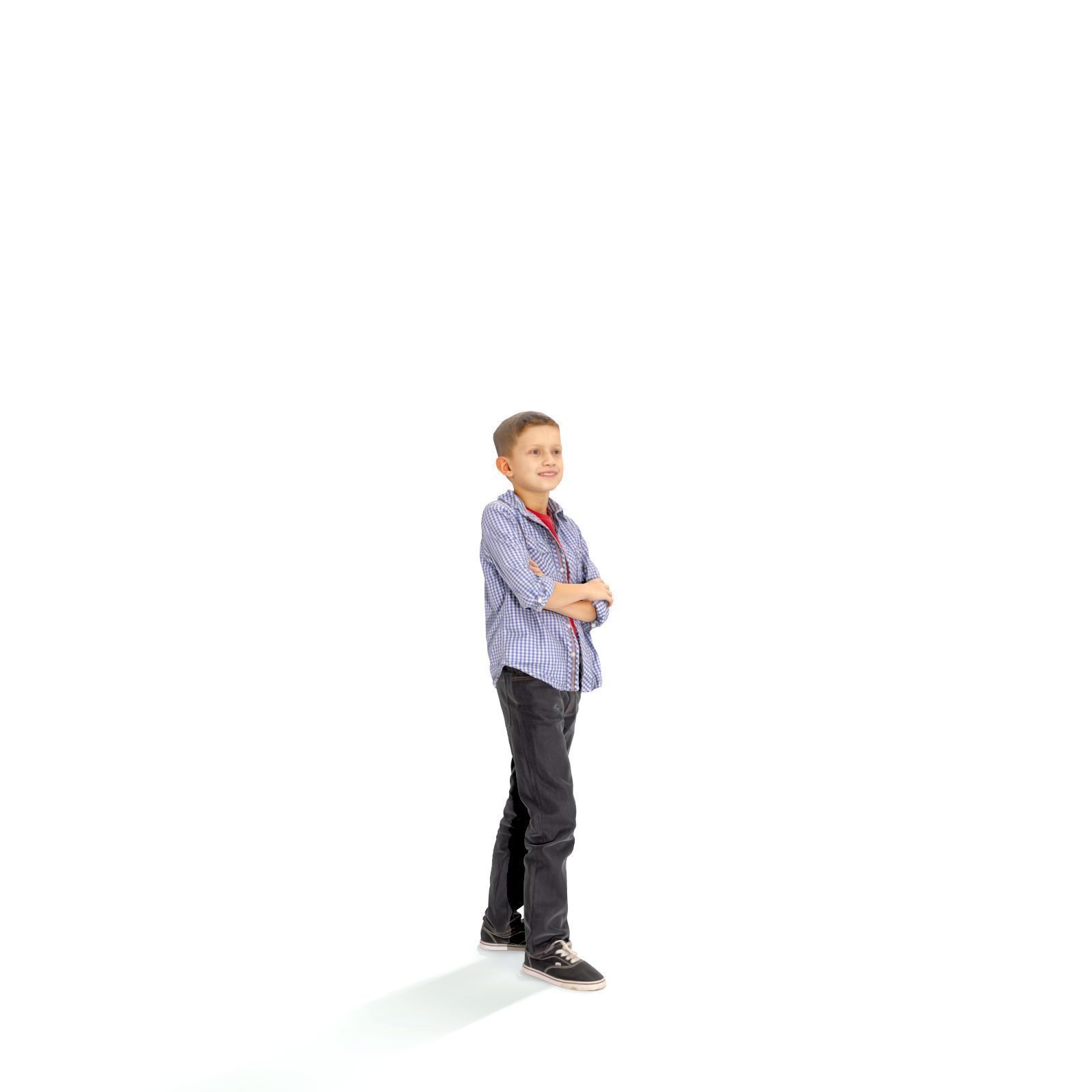  Standing Smiling Boy with a Shirt CBoy0301-HD2-O05P01-S 3D model_57
