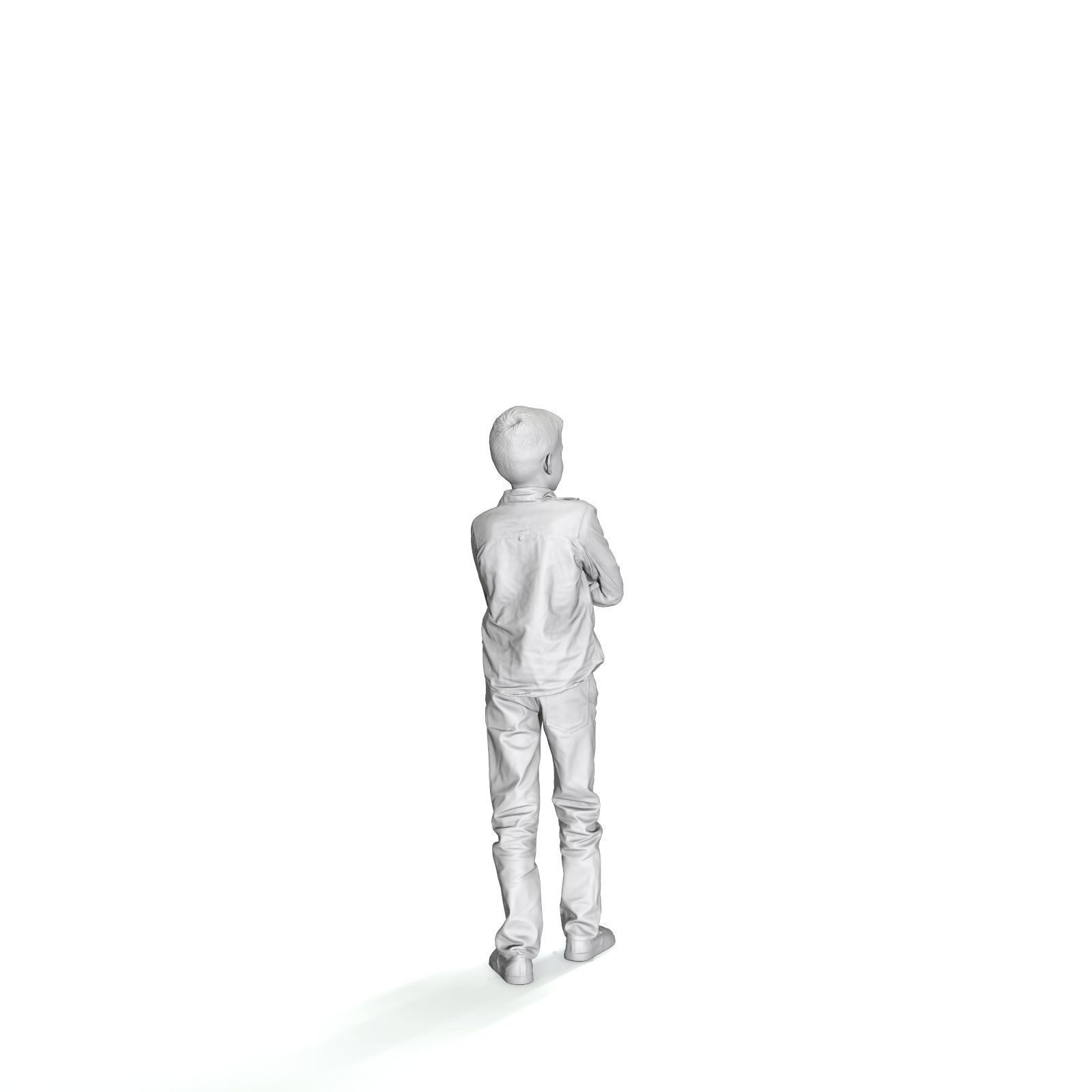  Standing Smiling Boy with a Shirt CBoy0301-HD2-O05P01-S 3D model_9