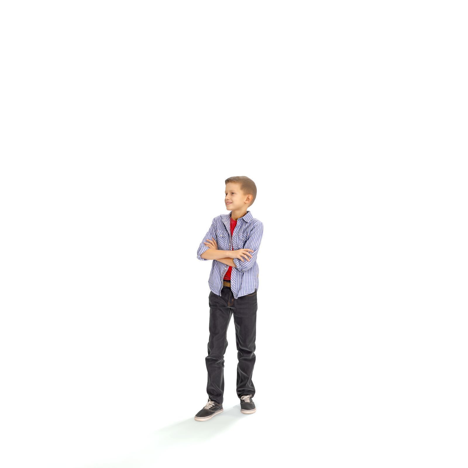  Standing Smiling Boy with a Shirt CBoy0301-HD2-O05P01-S 3D model_65