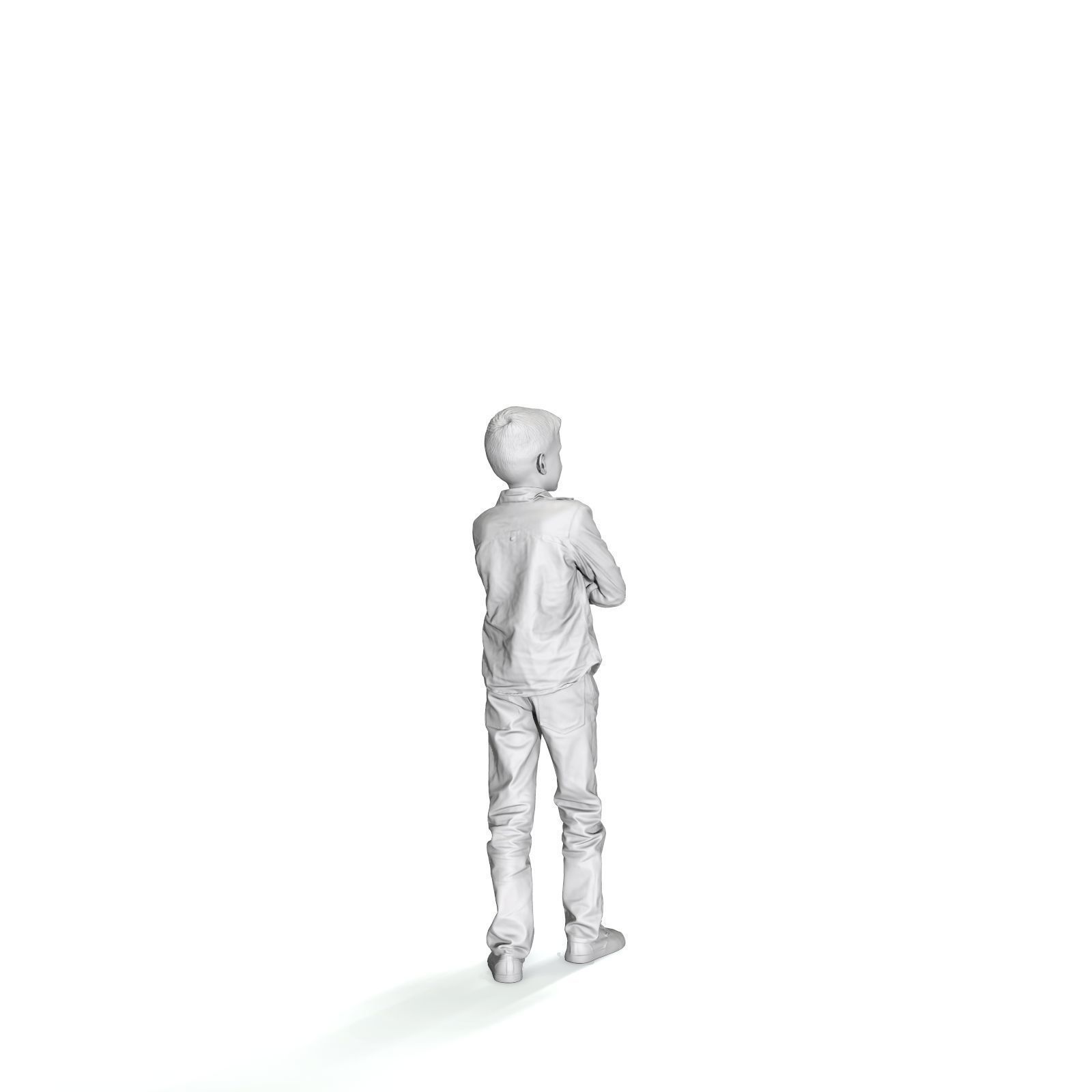  Standing Smiling Boy with a Shirt CBoy0301-HD2-O05P01-S 3D model_19