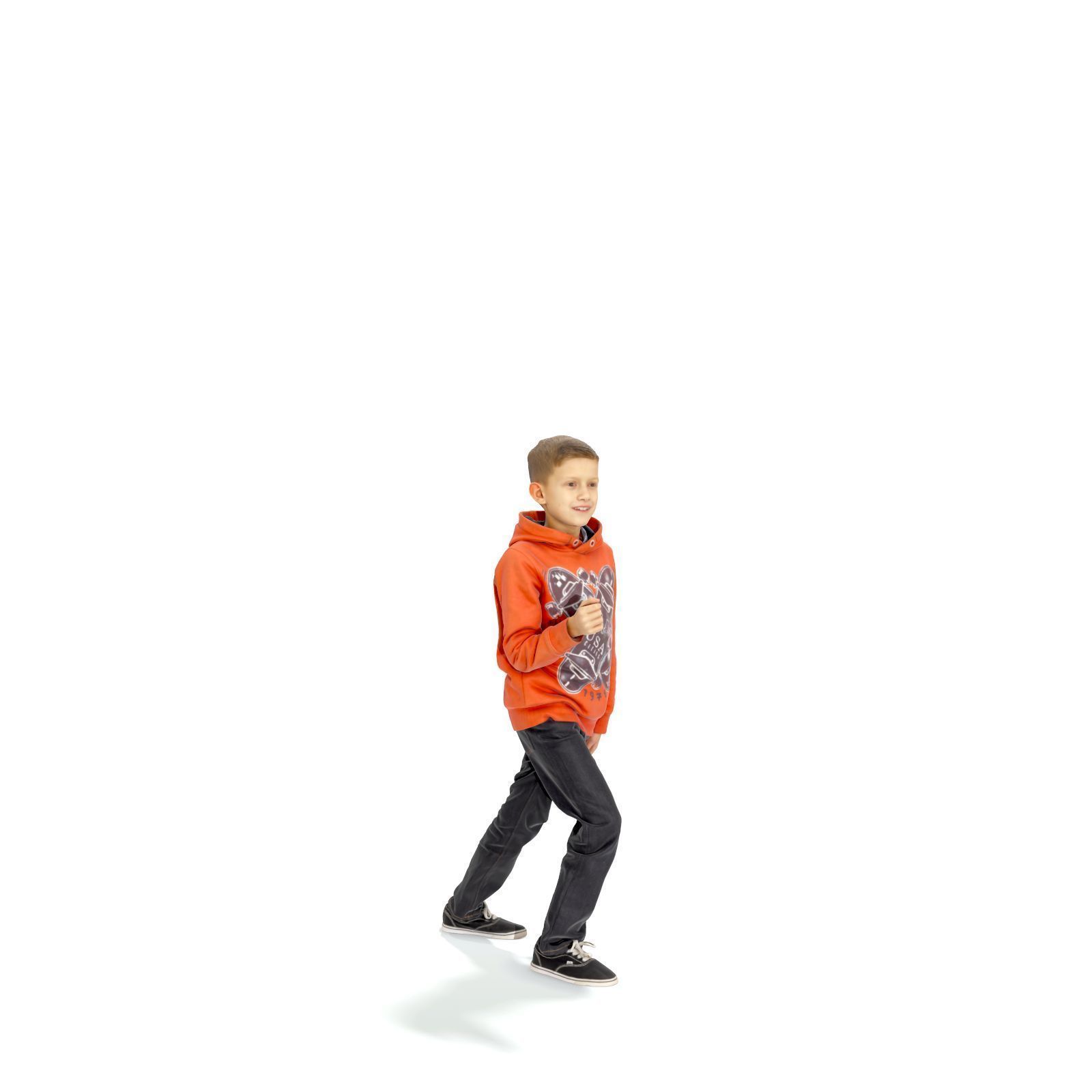 standing Boy with Orange Sweatshirt CBoy0301-HD2-O01P01-S 3D model_1