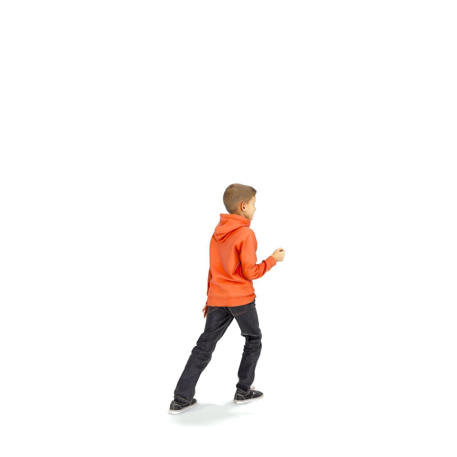 standing Boy with Orange Sweatshirt CBoy0301-HD2-O01P01-S 3D model_2