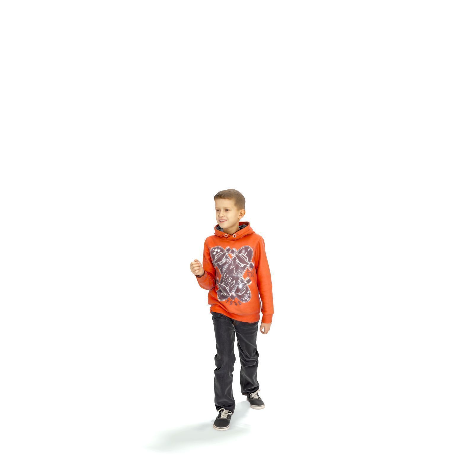standing Boy with Orange Sweatshirt CBoy0301-HD2-O01P01-S 3D model_66