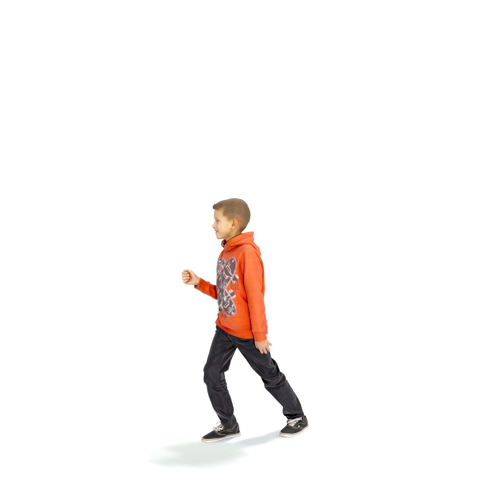 standing Boy with Orange Sweatshirt CBoy0301-HD2-O01P01-S 3D model_3