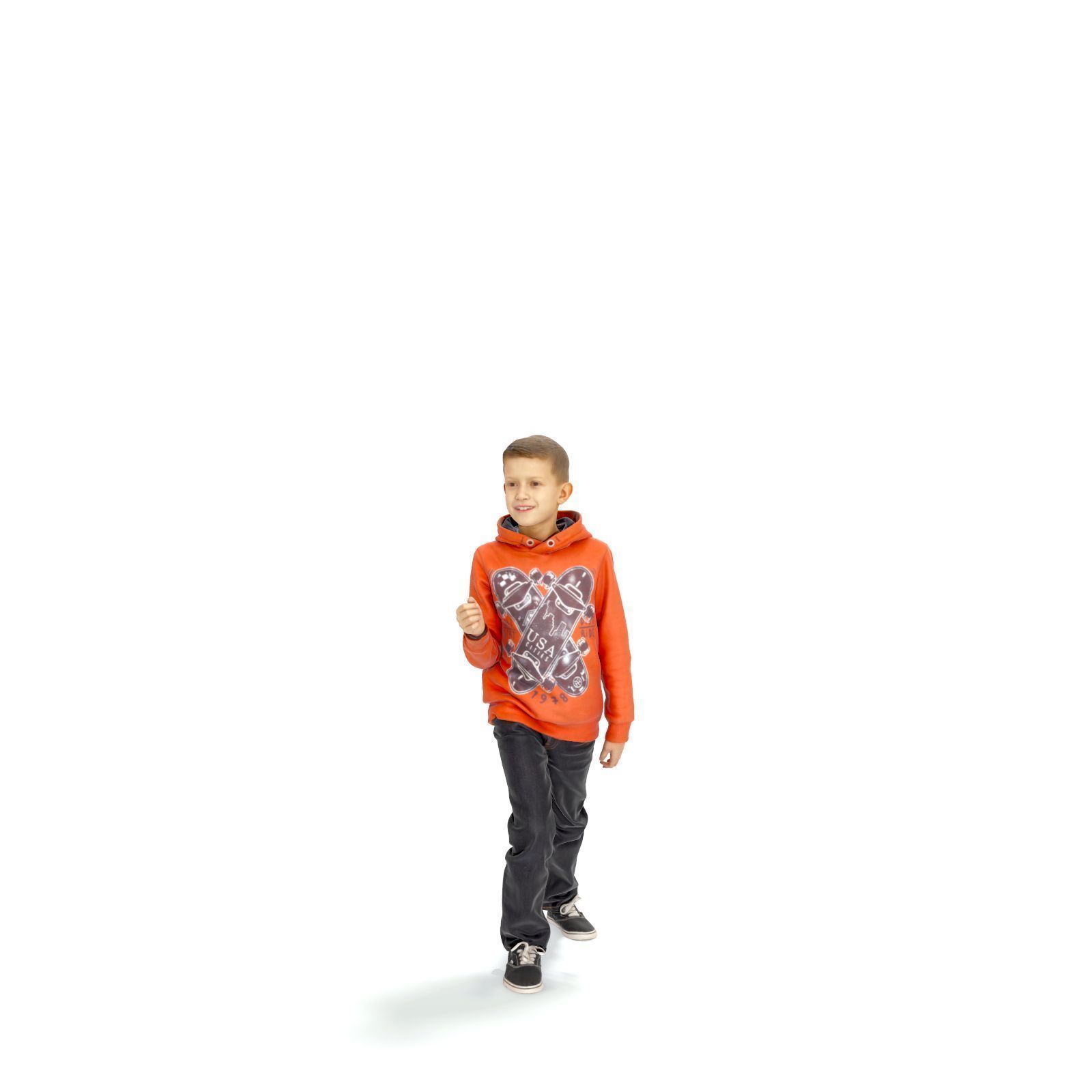 standing Boy with Orange Sweatshirt CBoy0301-HD2-O01P01-S 3D model_16