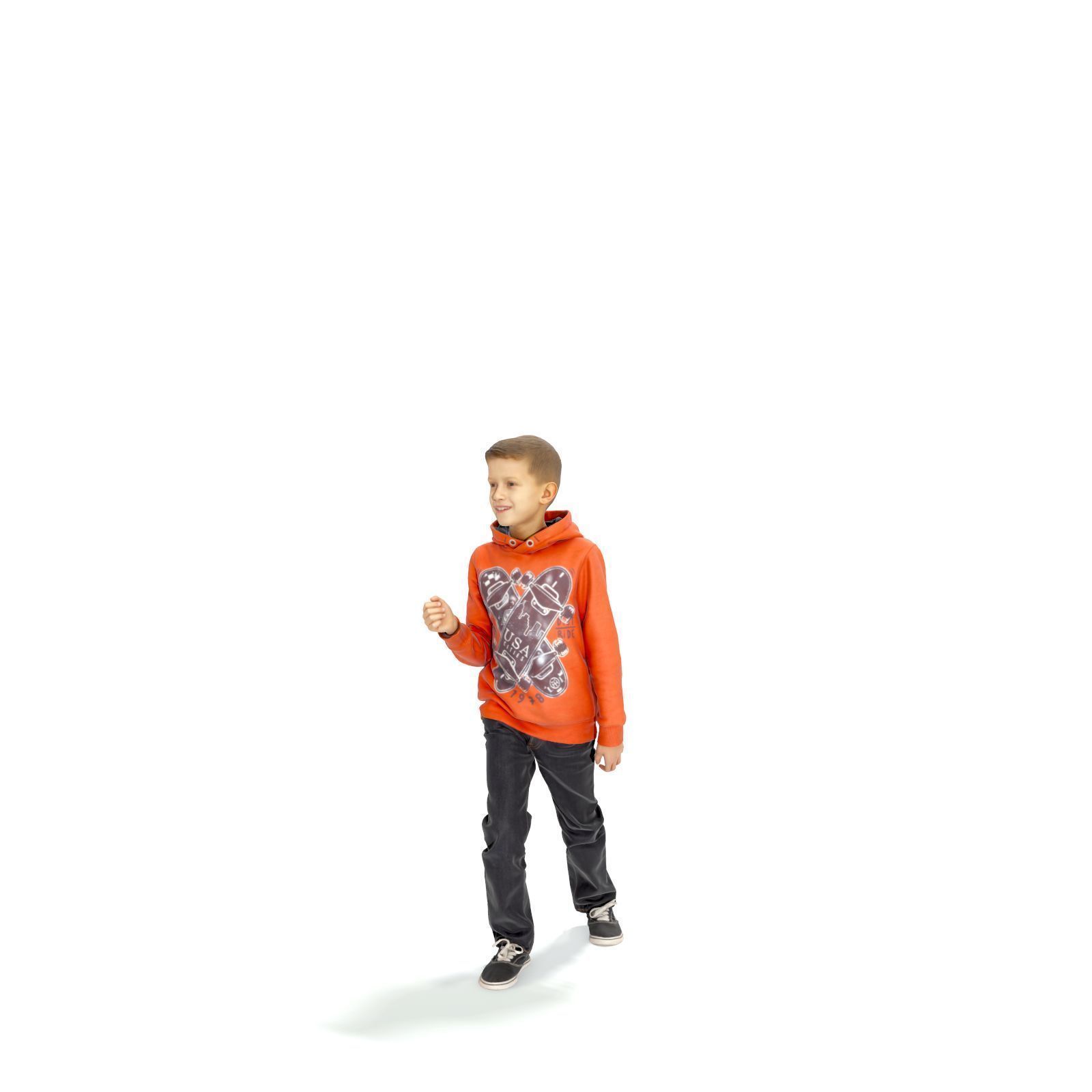 standing Boy with Orange Sweatshirt CBoy0301-HD2-O01P01-S 3D model_28