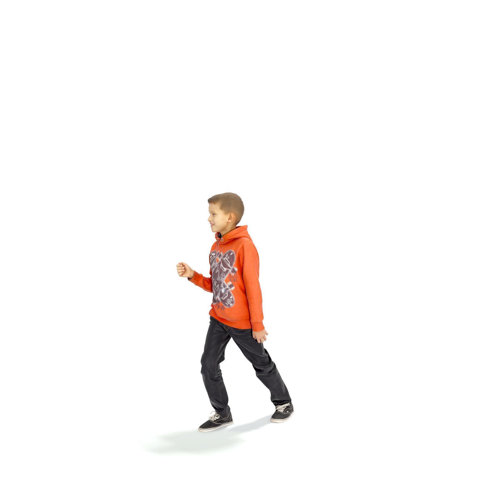 standing Boy with Orange Sweatshirt CBoy0301-HD2-O01P01-S 3D model_30