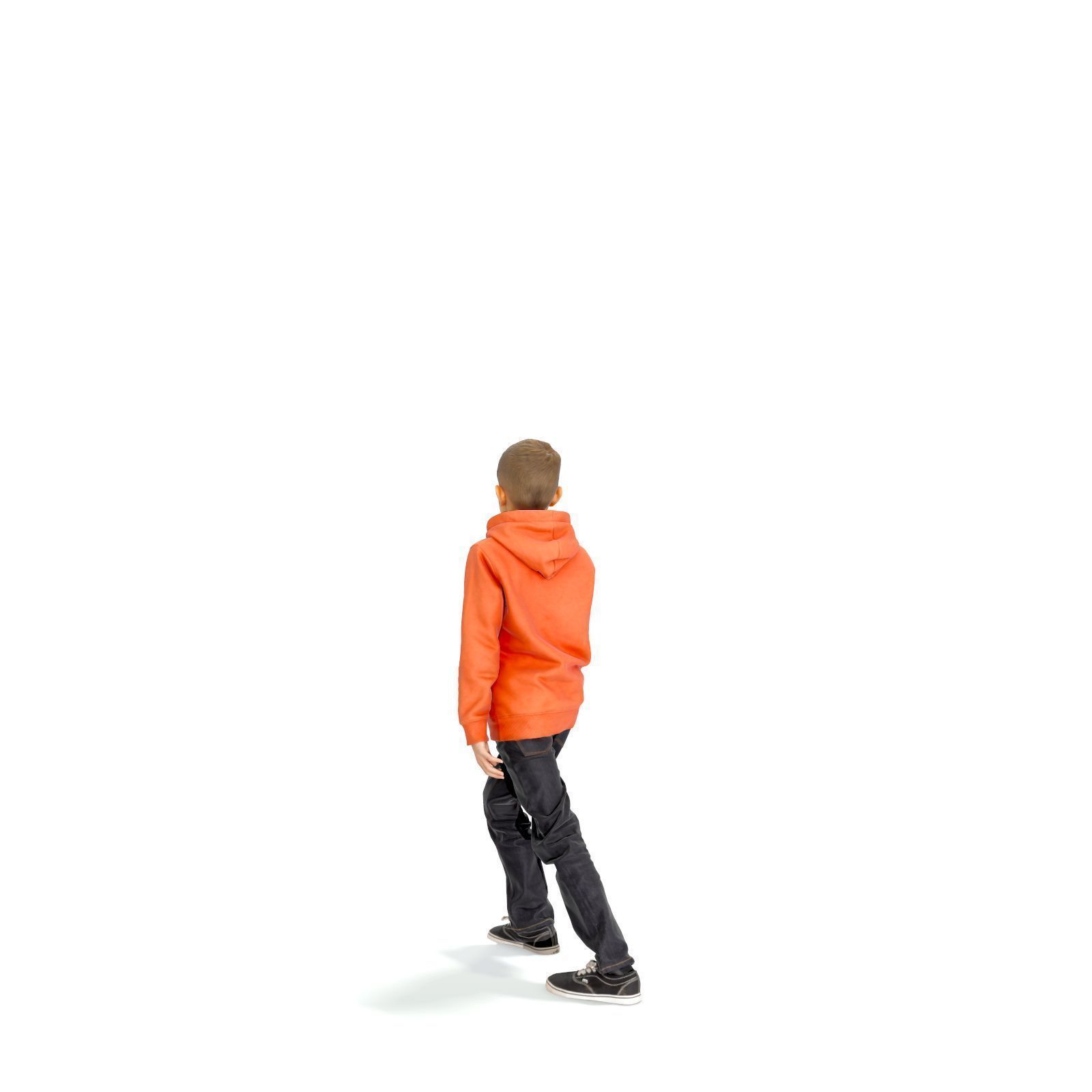standing Boy with Orange Sweatshirt CBoy0301-HD2-O01P01-S 3D model_4