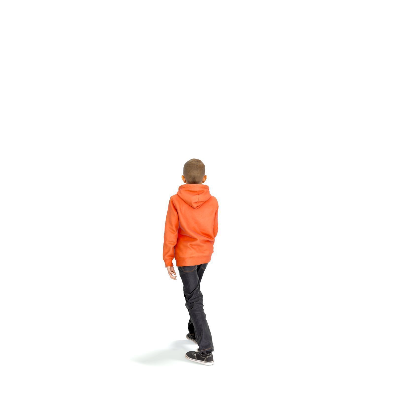 standing Boy with Orange Sweatshirt CBoy0301-HD2-O01P01-S 3D model_5