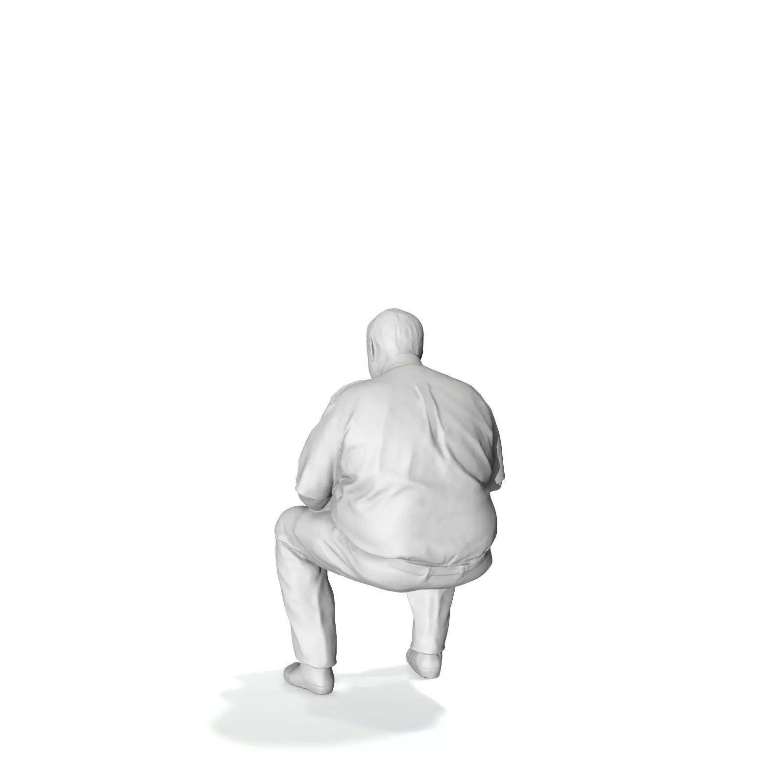 Man with Uniform Reading Newspaper WMan0201-HD2-O01P01-S 3D model_41