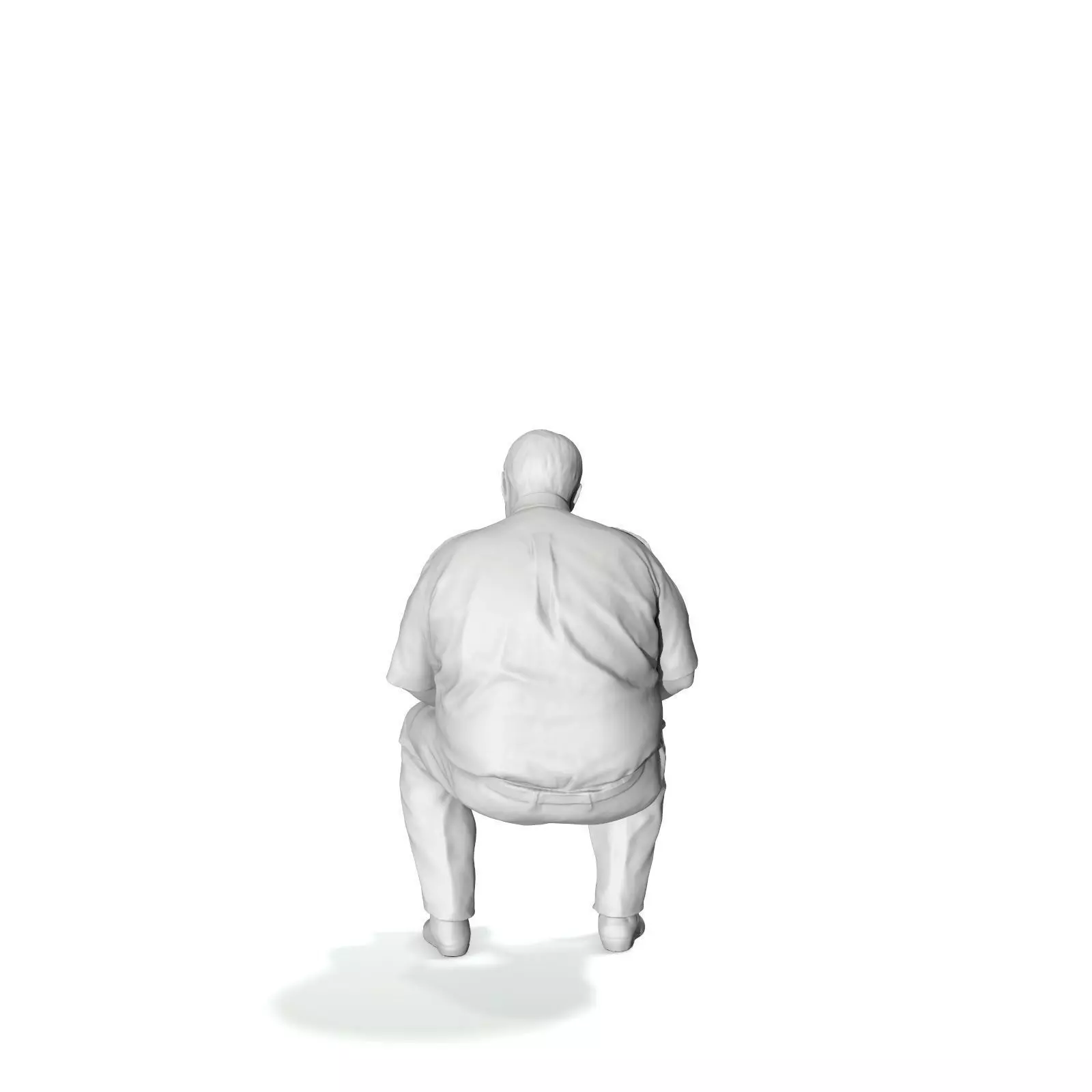 Man with Uniform Reading Newspaper WMan0201-HD2-O01P01-S 3D model_57