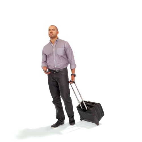 Traveling Man with Small Suitcase CMan0215-HD2-O01P01-S 3D model