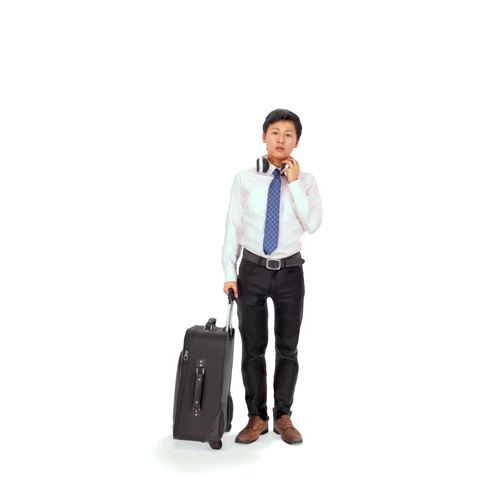 Traveling Man with Headphones CMan0212-HD2-O02P01-S 3D model