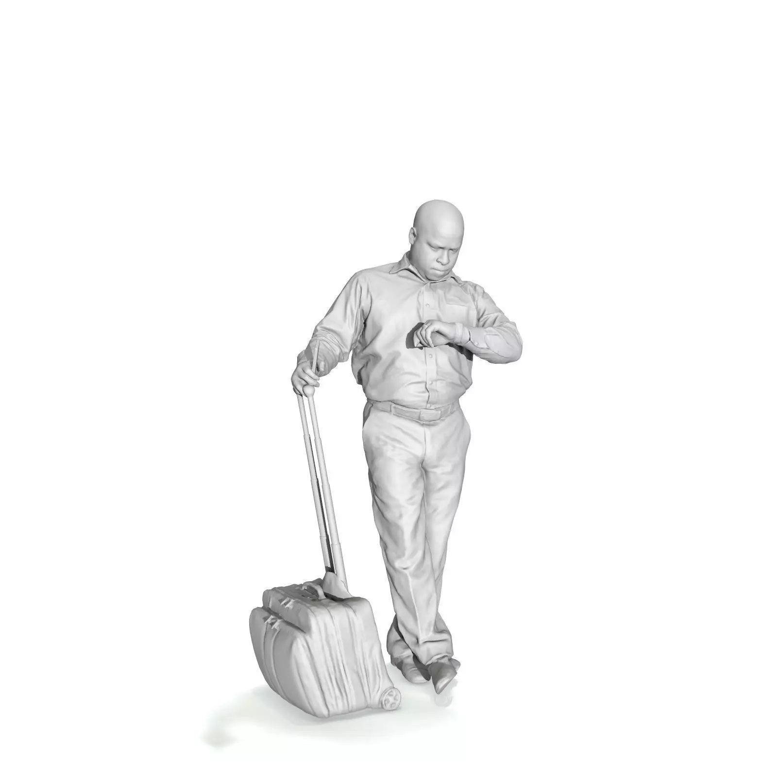 Traveling Man Looking at His Watch BMan0201-HD2-O03P03-S 3D model_30