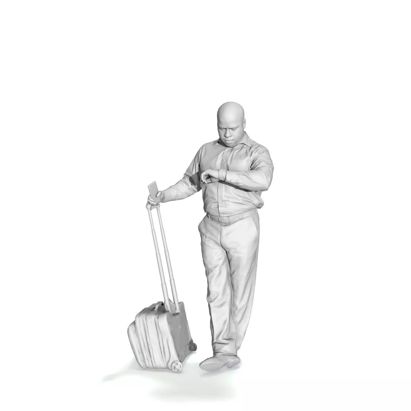 Traveling Man Looking at His Watch BMan0201-HD2-O03P03-S 3D model_27