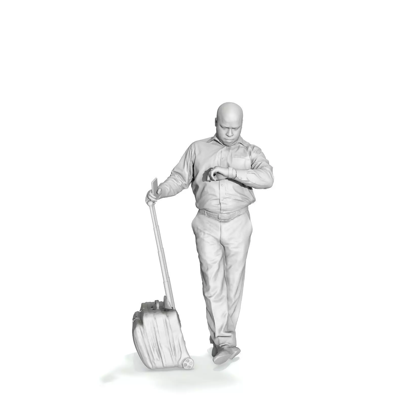 Traveling Man Looking at His Watch BMan0201-HD2-O03P03-S 3D model_38