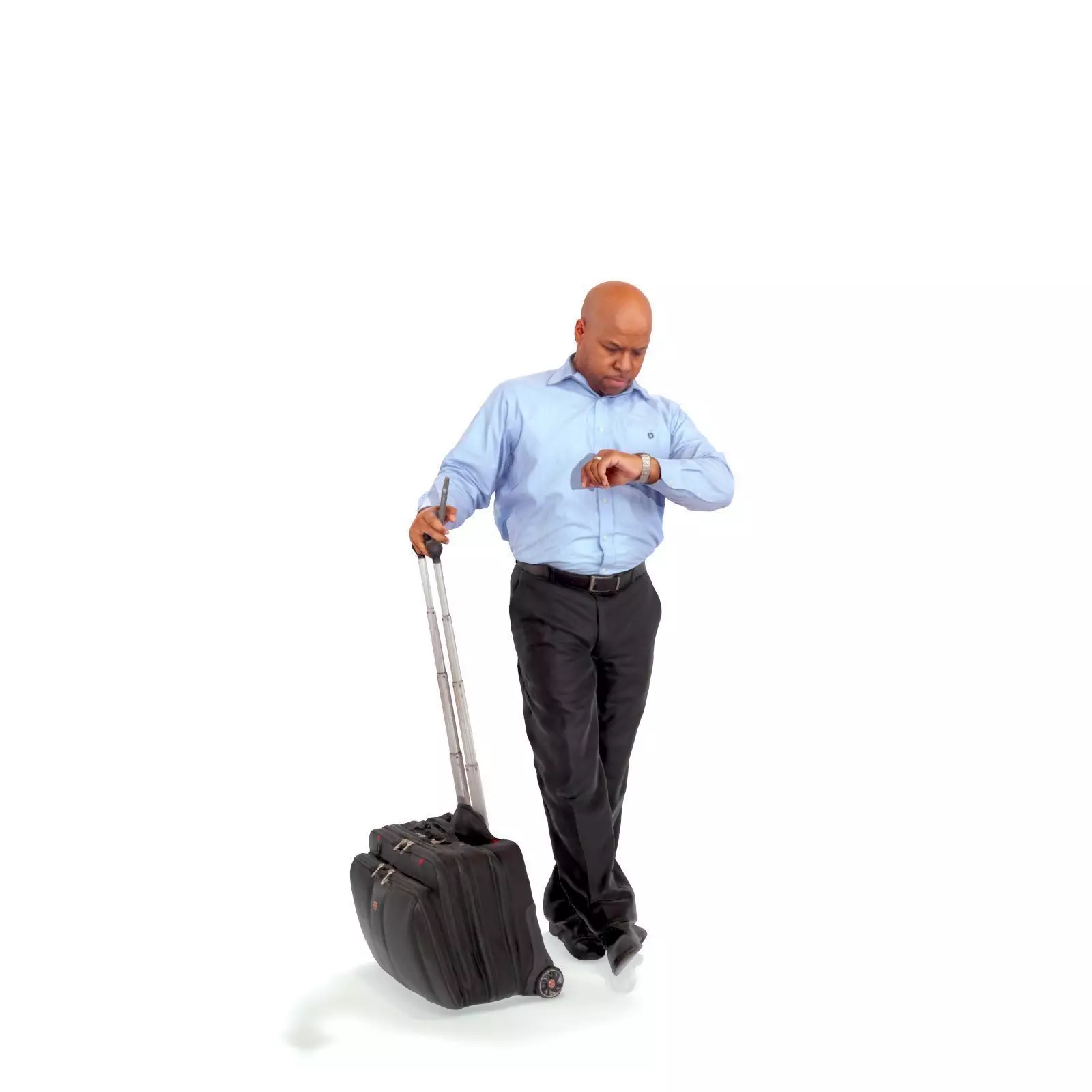 Traveling Man Looking at His Watch BMan0201-HD2-O03P03-S 3D model_16