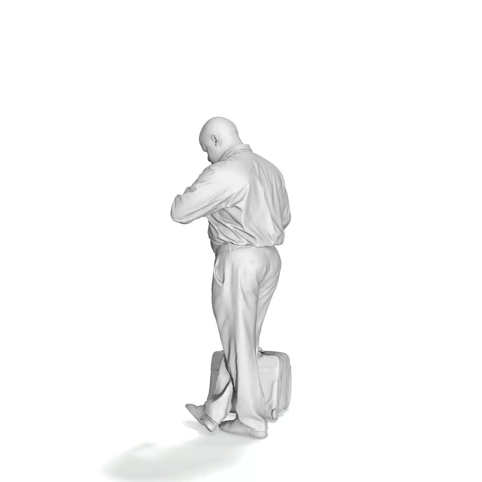 Traveling Man Looking at His Watch BMan0201-HD2-O03P03-S 3D model_57