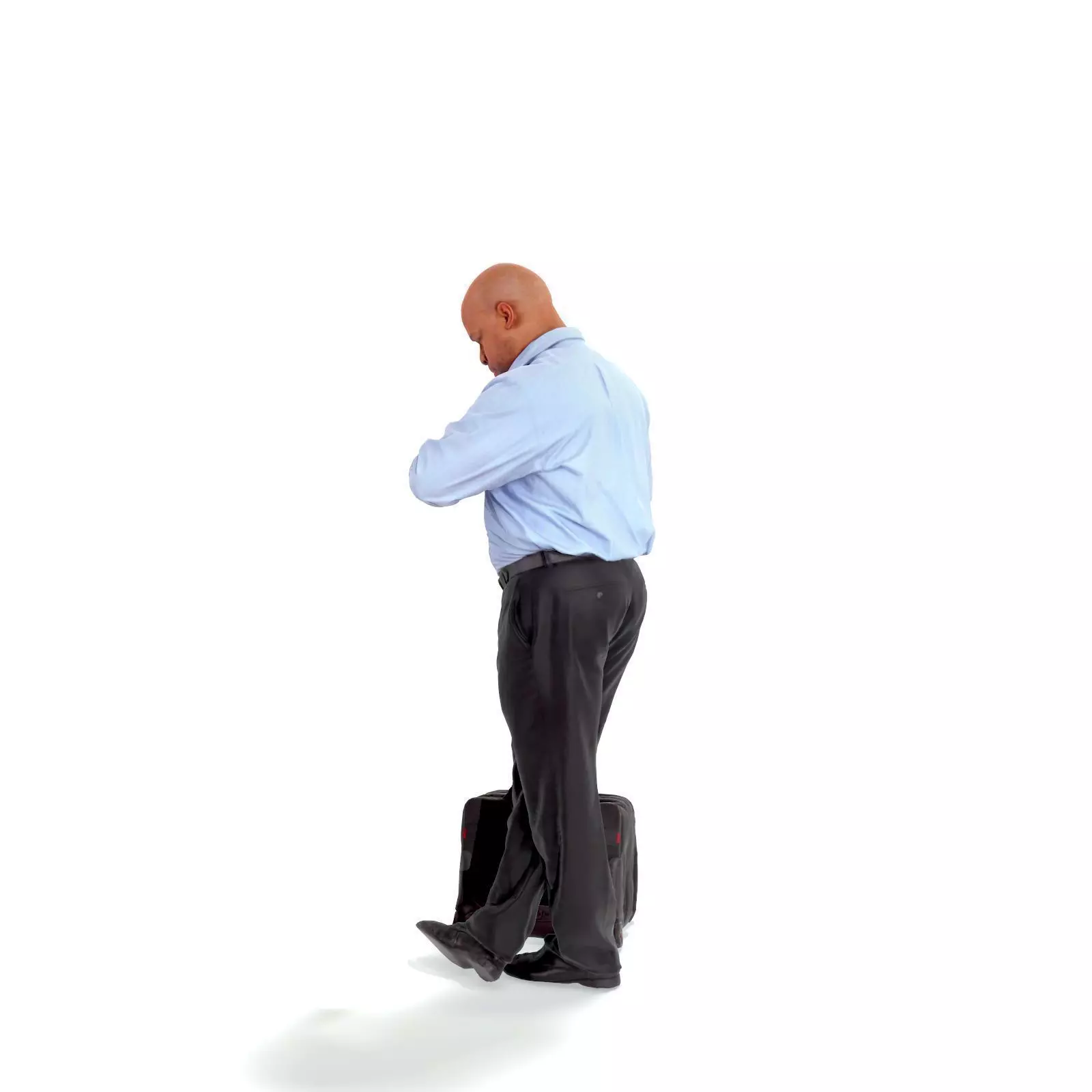 Traveling Man Looking at His Watch BMan0201-HD2-O03P03-S 3D model_63