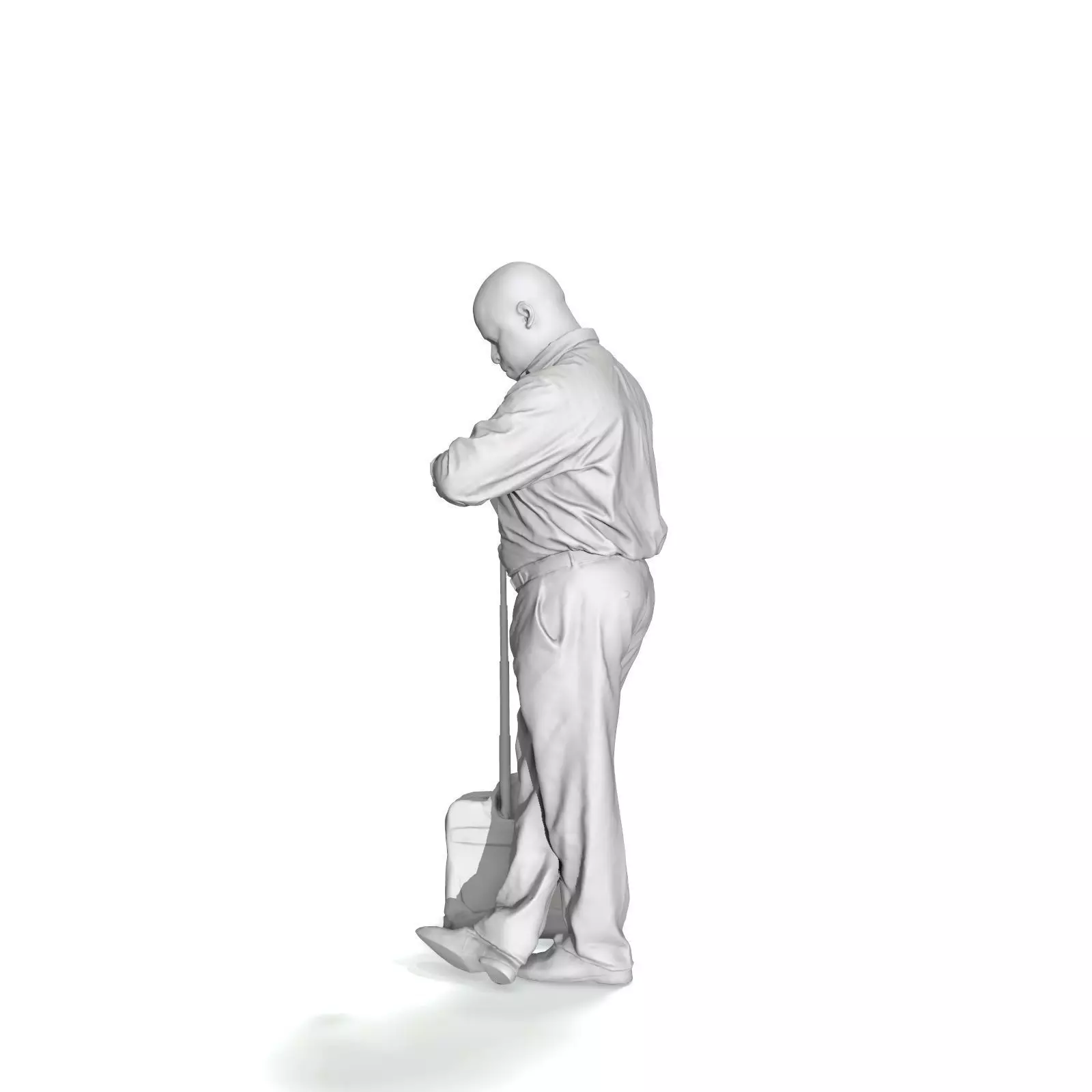 Traveling Man Looking at His Watch BMan0201-HD2-O03P03-S 3D model_19