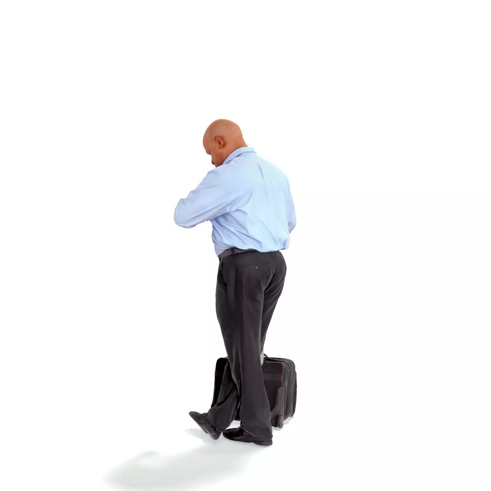 Traveling Man Looking at His Watch BMan0201-HD2-O03P03-S 3D model_13