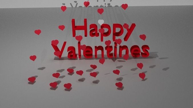 Happy Valentines day 3D model