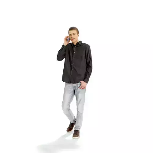 Teenage Boy talking on the Phone CMan0332-HD2-O01P01-S