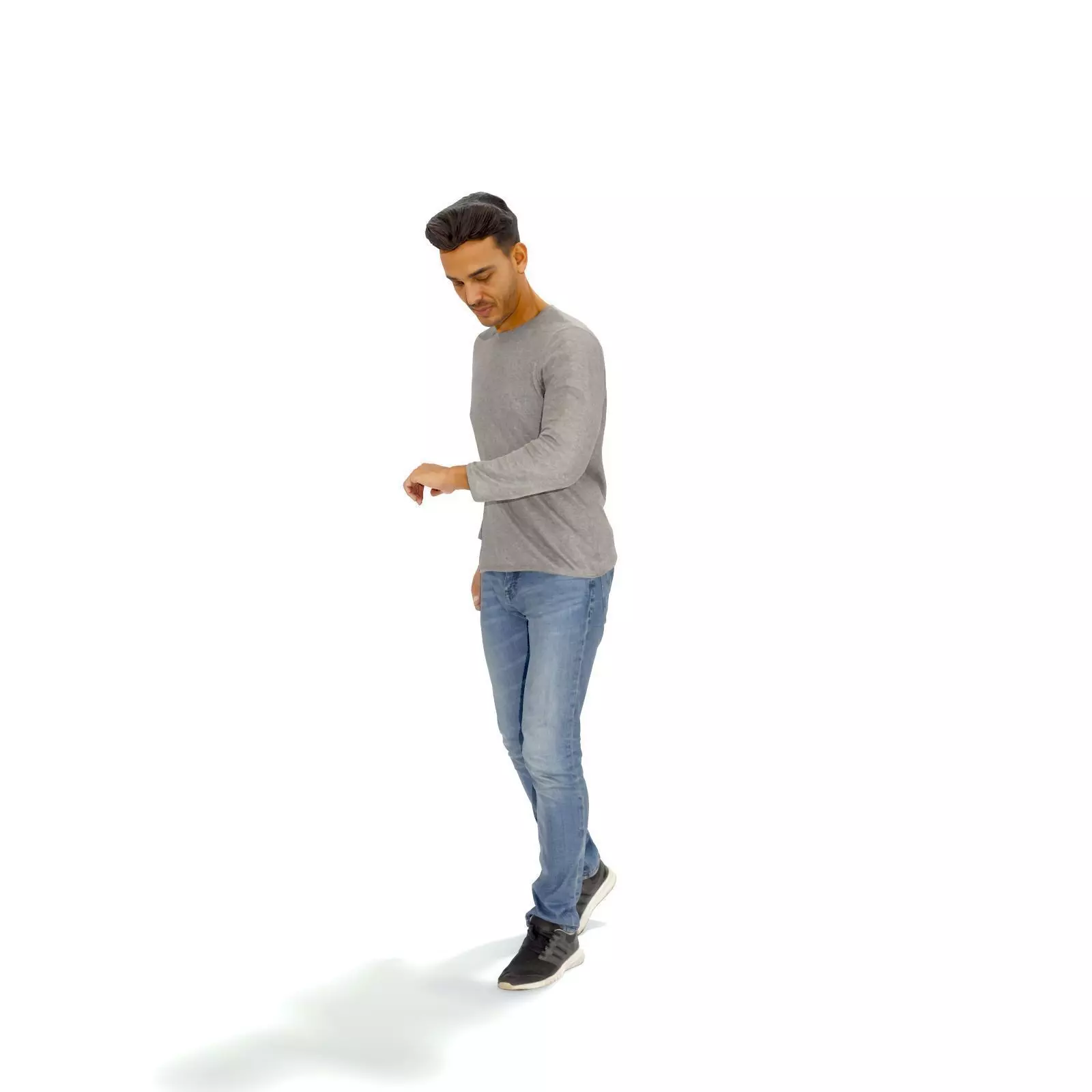 Walking Man Looking at Watch CMan0331-HD2-O03P01-S 3D model_30