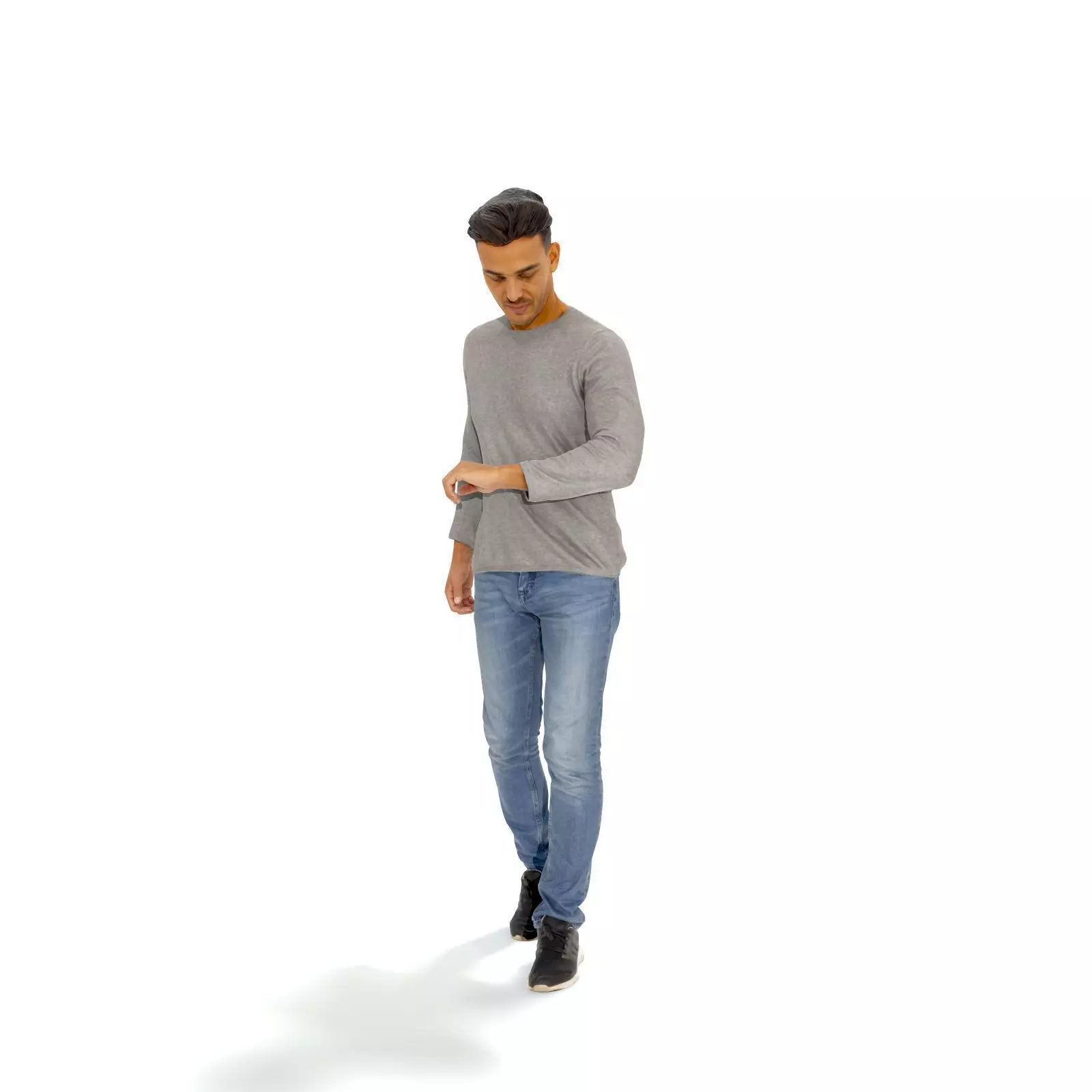 Walking Man Looking at Watch CMan0331-HD2-O03P01-S 3D model_72