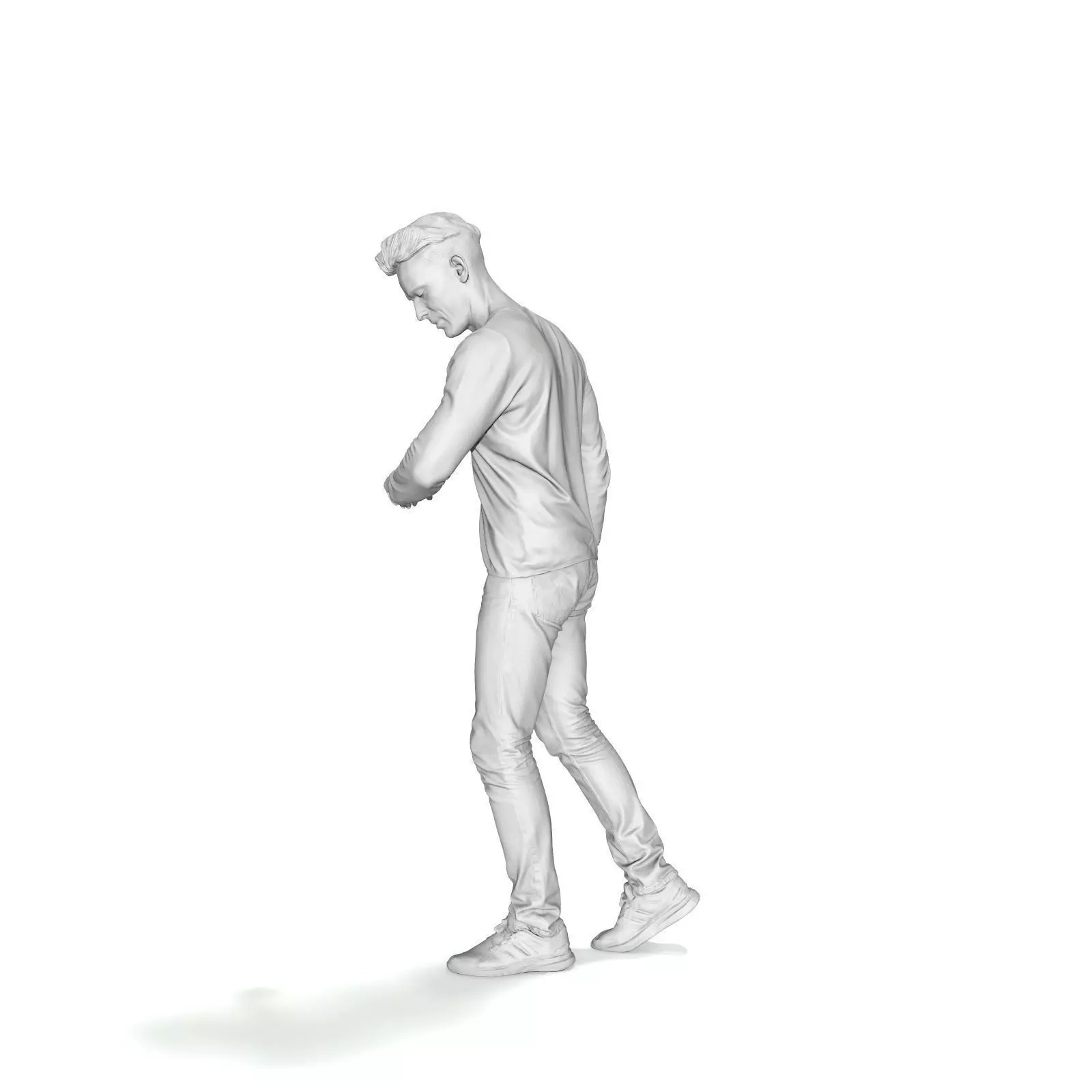 Walking Man Looking at Watch CMan0331-HD2-O03P01-S 3D model_36