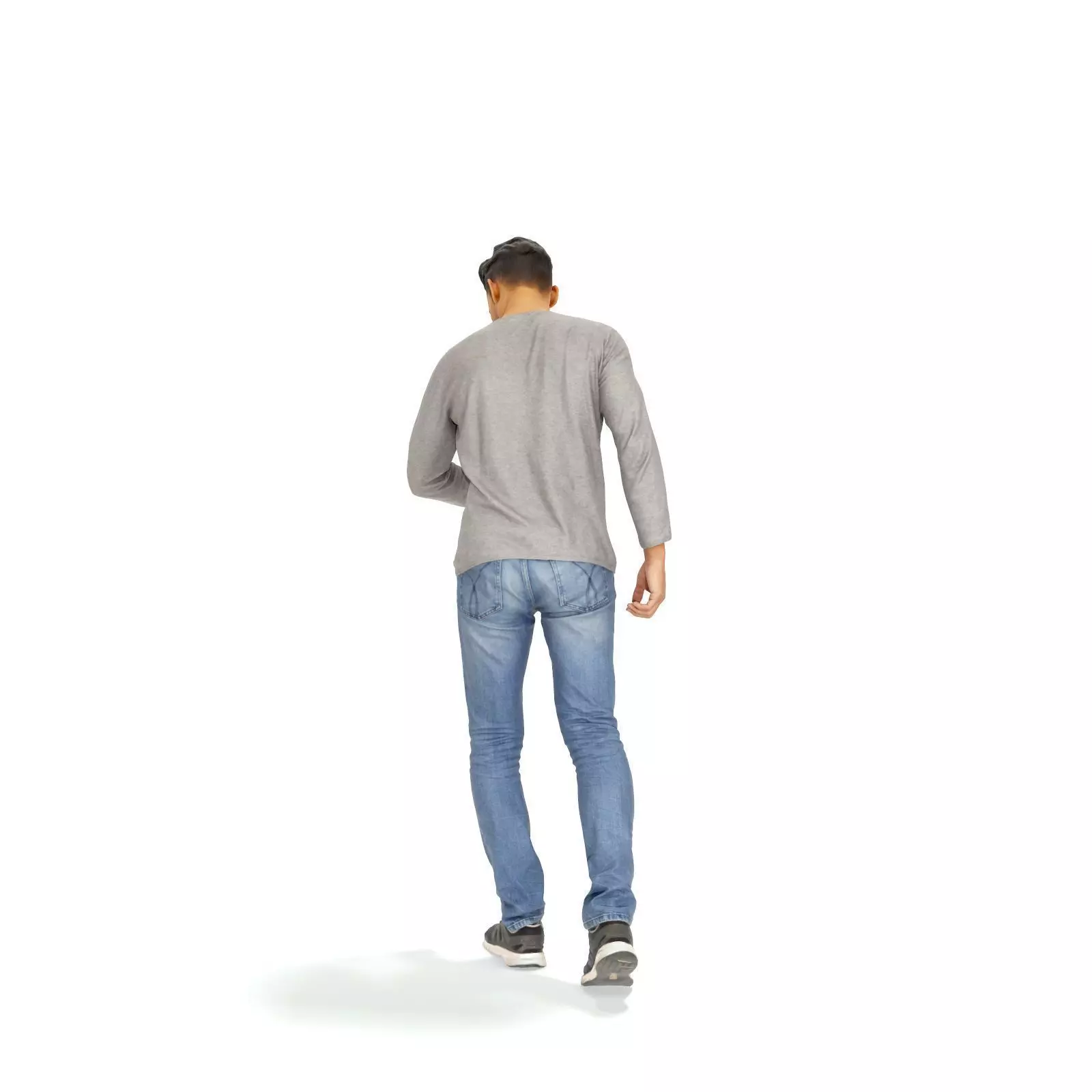 Walking Man Looking at Watch CMan0331-HD2-O03P01-S 3D model_14