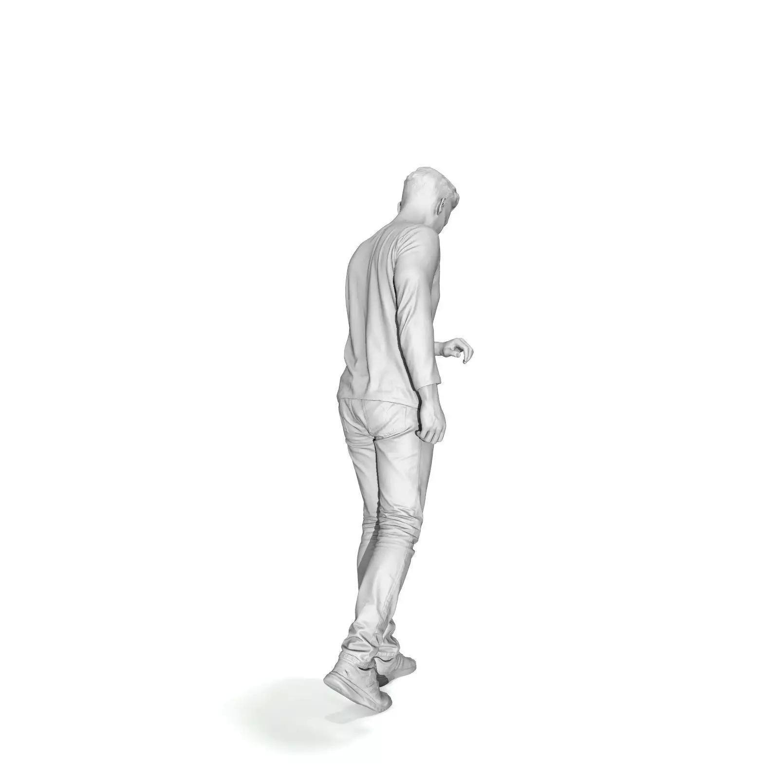 Walking Man Looking at Watch CMan0331-HD2-O03P01-S 3D model_70