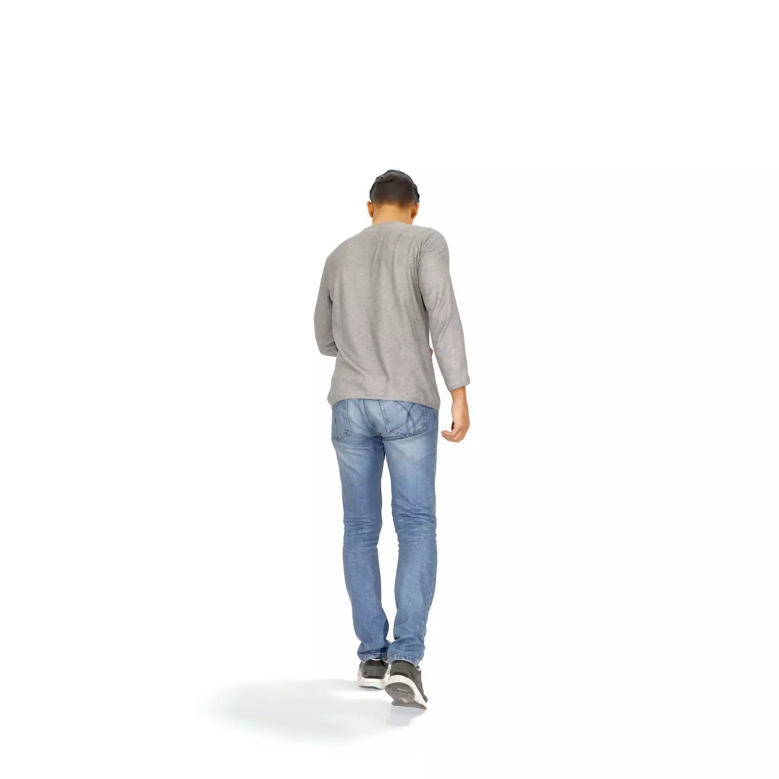 Walking Man Looking at Watch CMan0331-HD2-O03P01-S 3D model_9