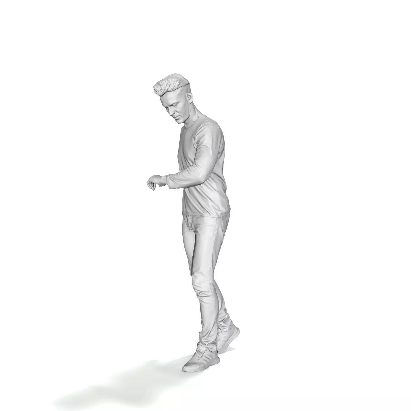 Walking Man Looking at Watch CMan0331-HD2-O03P01-S 3D model_33