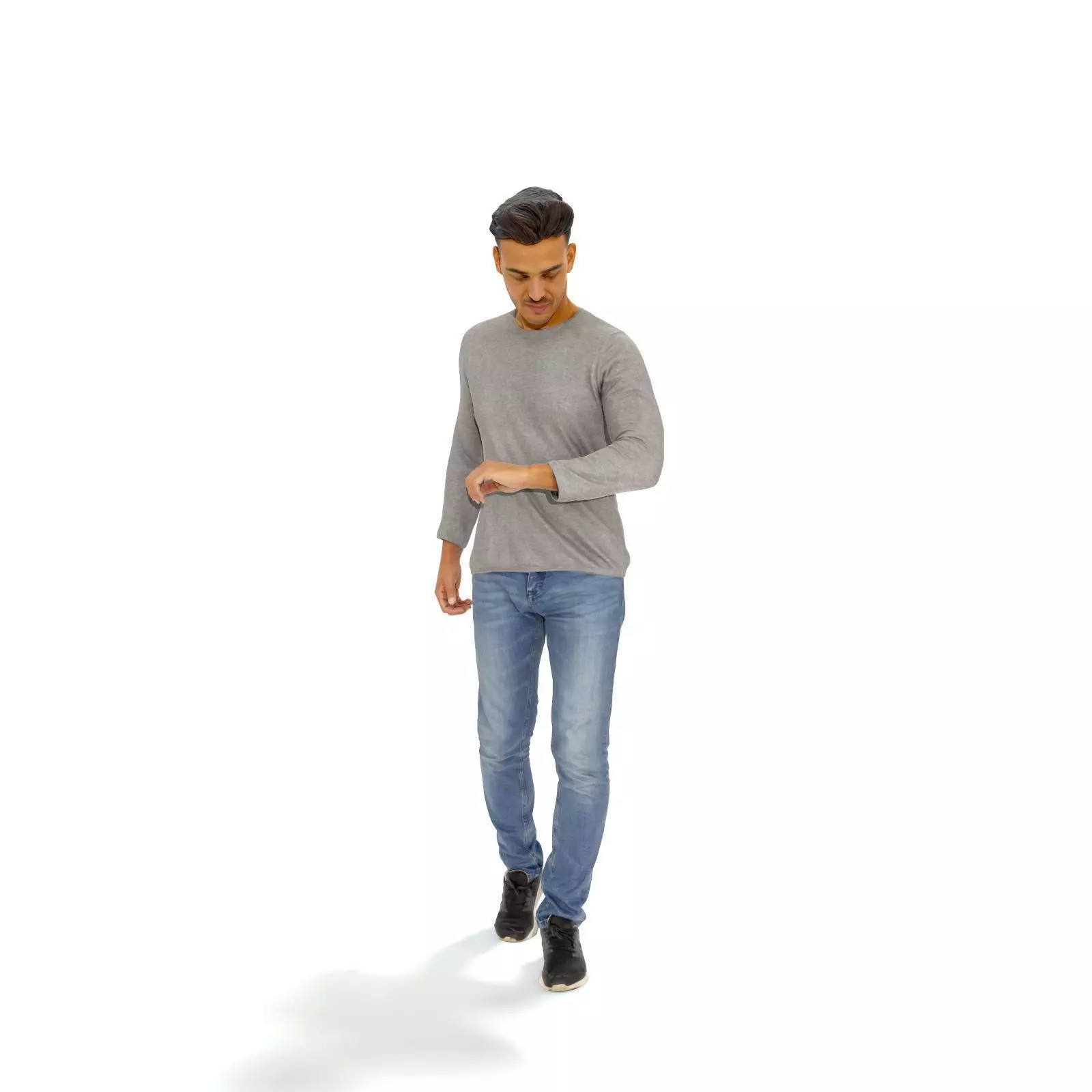 Walking Man Looking at Watch CMan0331-HD2-O03P01-S 3D model_34