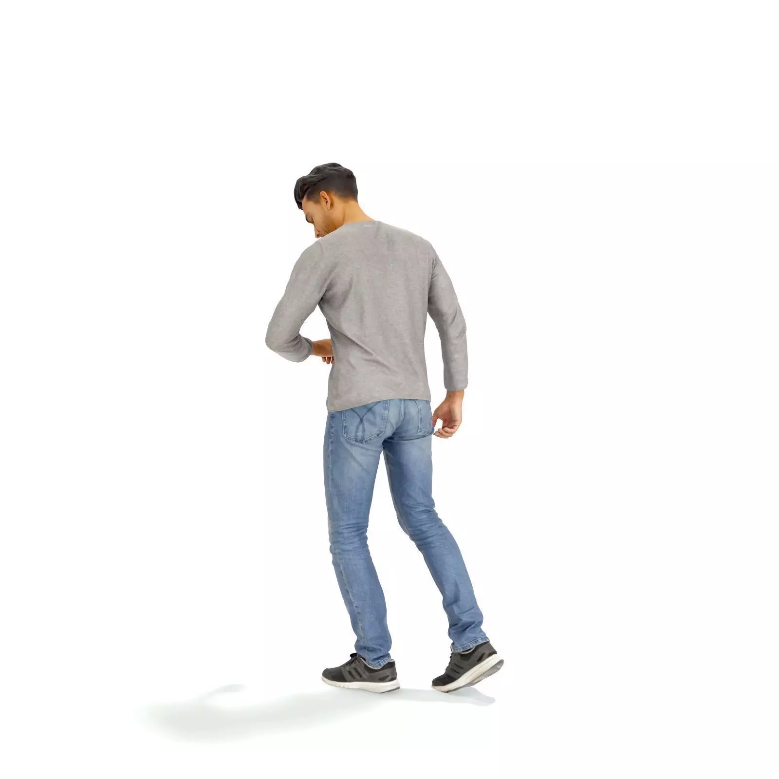 Walking Man Looking at Watch CMan0331-HD2-O03P01-S 3D model_58