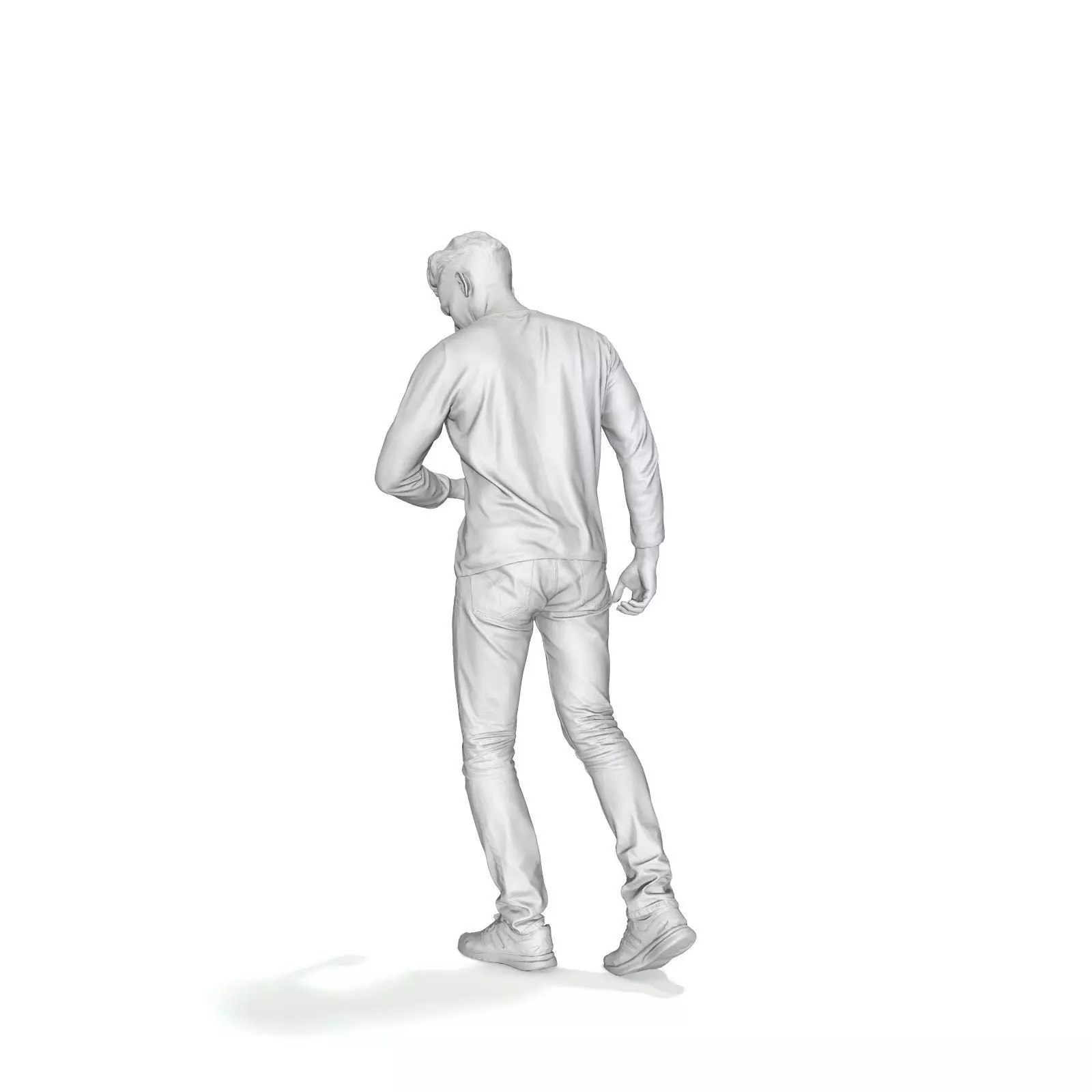 Walking Man Looking at Watch CMan0331-HD2-O03P01-S 3D model_63