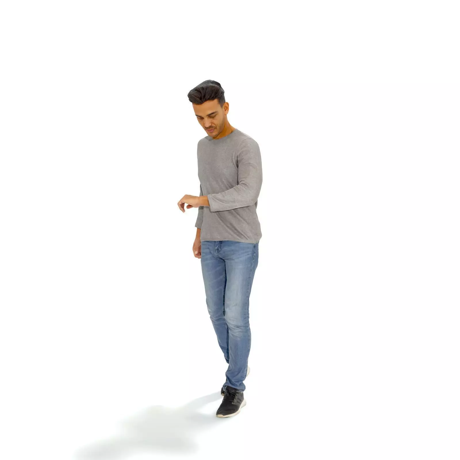 Walking Man Looking at Watch CMan0331-HD2-O03P01-S 3D model_54