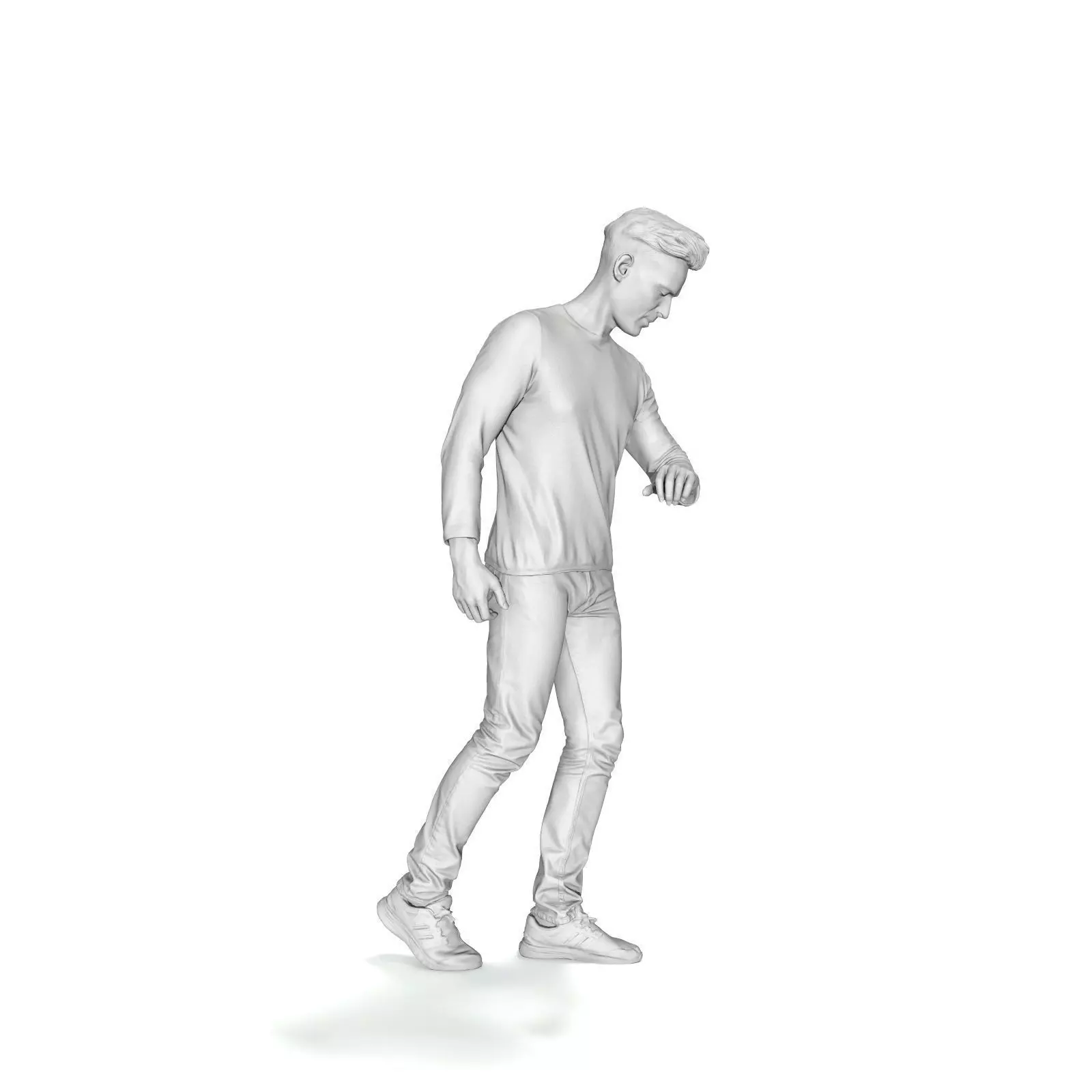 Walking Man Looking at Watch CMan0331-HD2-O03P01-S 3D model_73