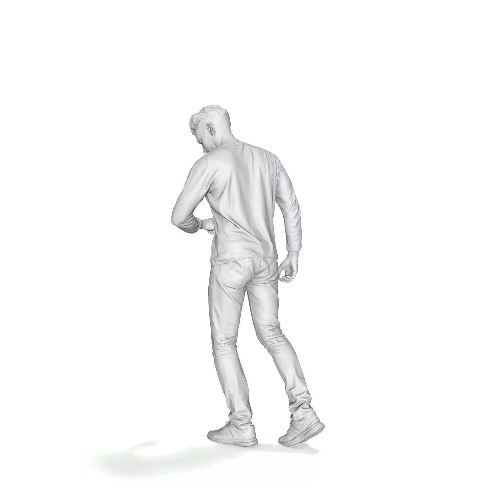 Walking Man Looking at Watch CMan0331-HD2-O03P01-S 3D model_23