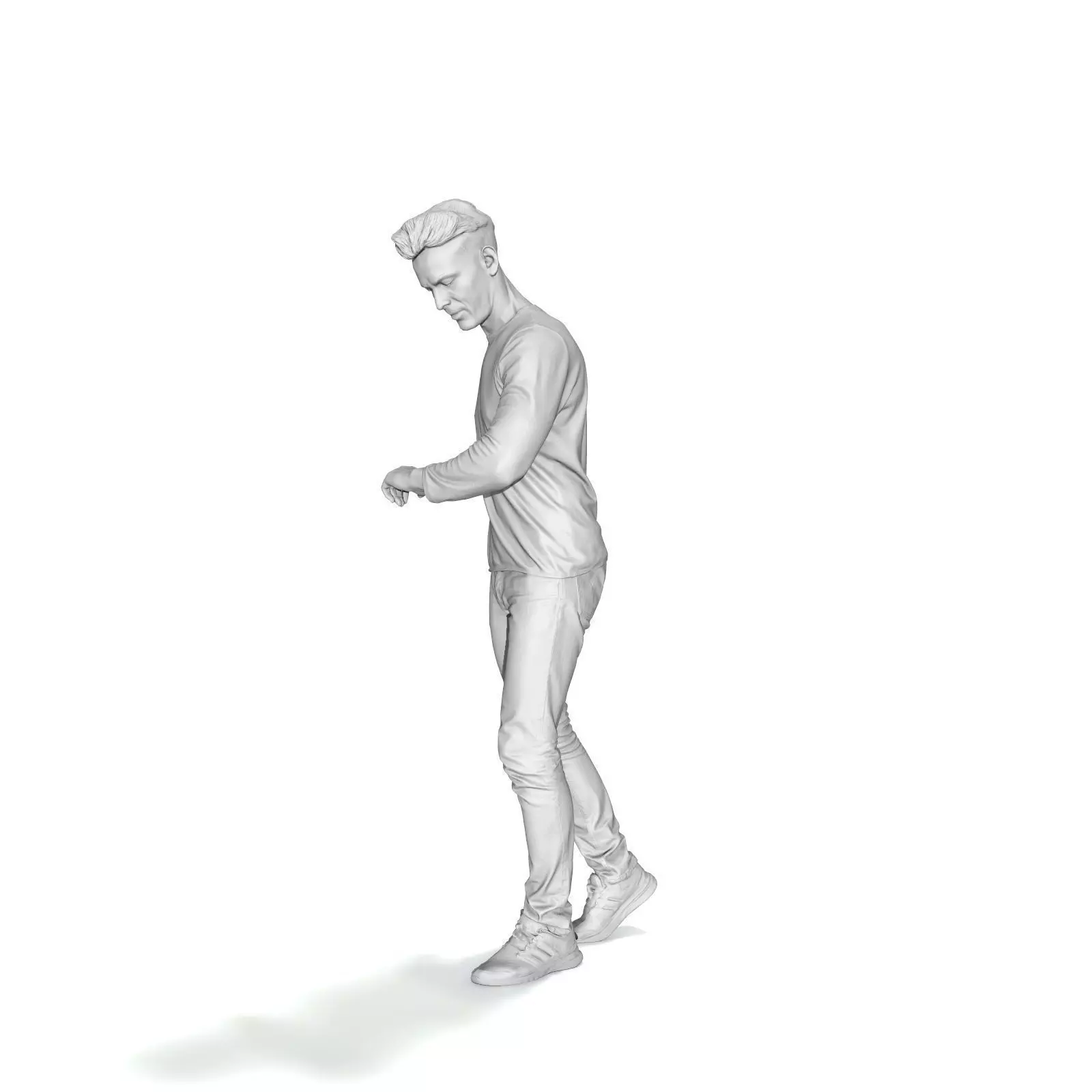 Walking Man Looking at Watch CMan0331-HD2-O03P01-S 3D model_48