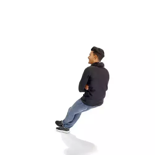 Sitting Laughing Man CMan0331-HD2-O02P01-S 3D model
