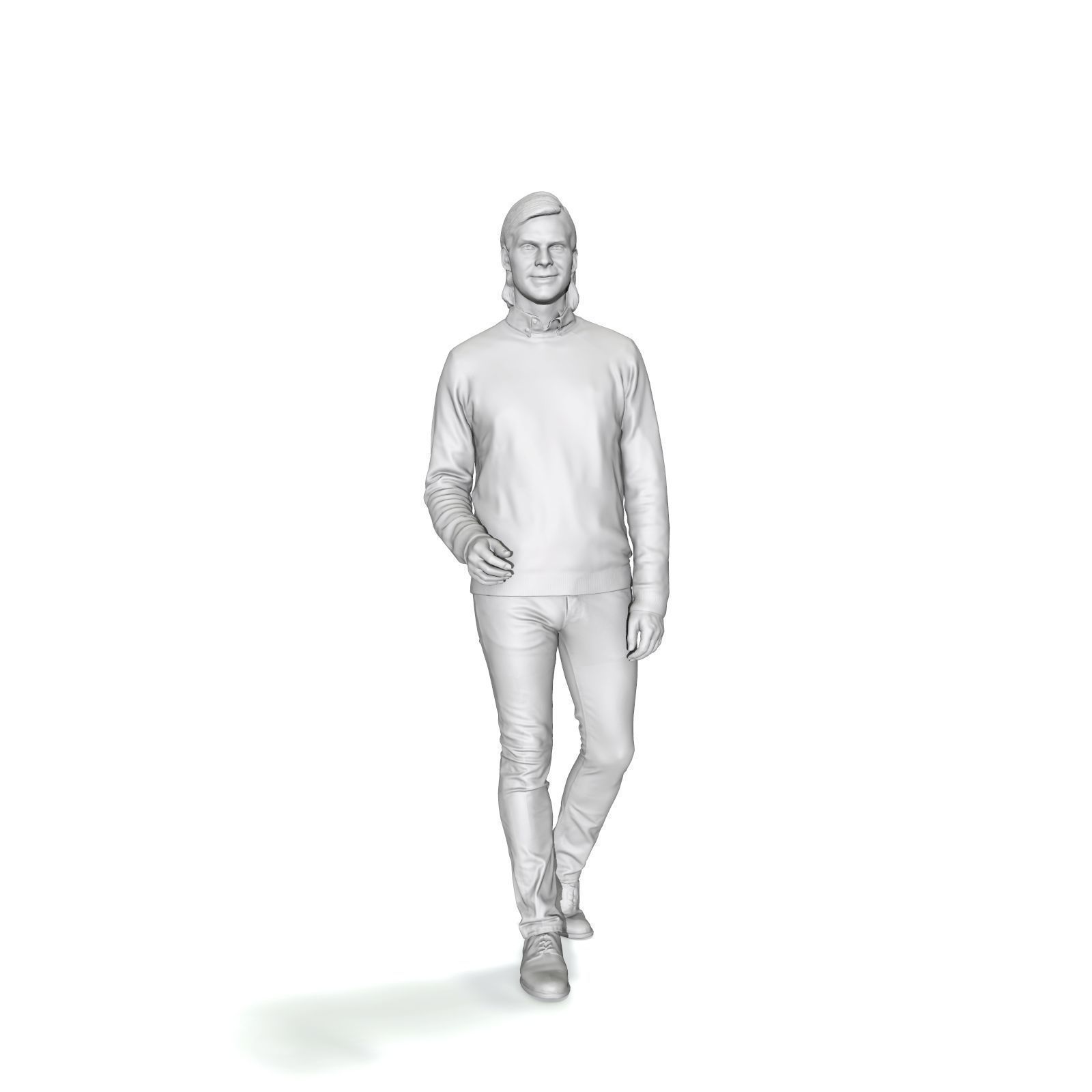 Walking Man with Black Sweater CMan0330-HD2-O03P01-S 3D model_16