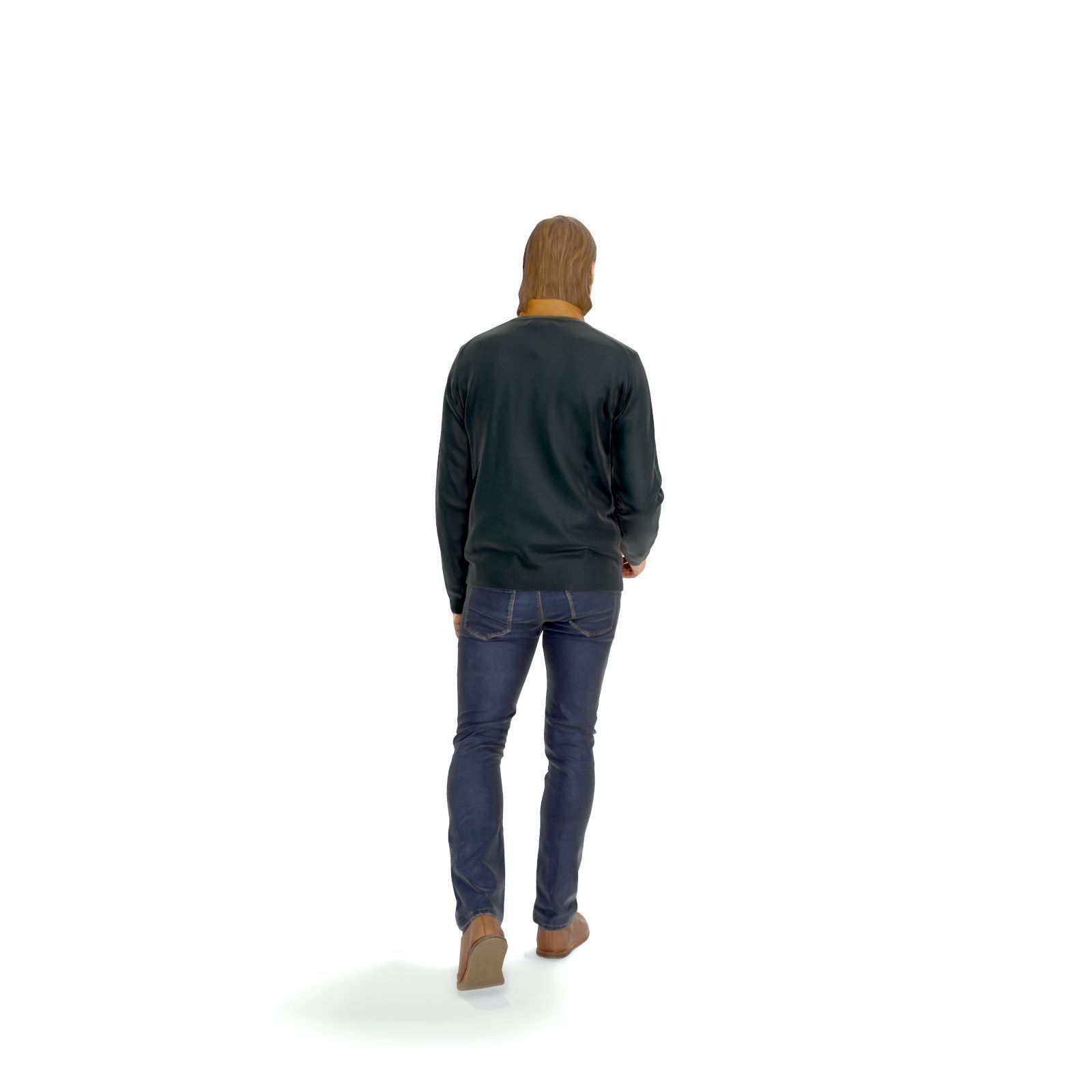 Walking Man with Black Sweater CMan0330-HD2-O03P01-S 3D model_35