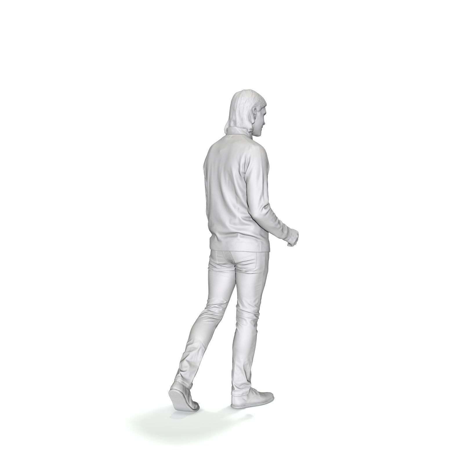 Walking Man with Black Sweater CMan0330-HD2-O03P01-S 3D model_6